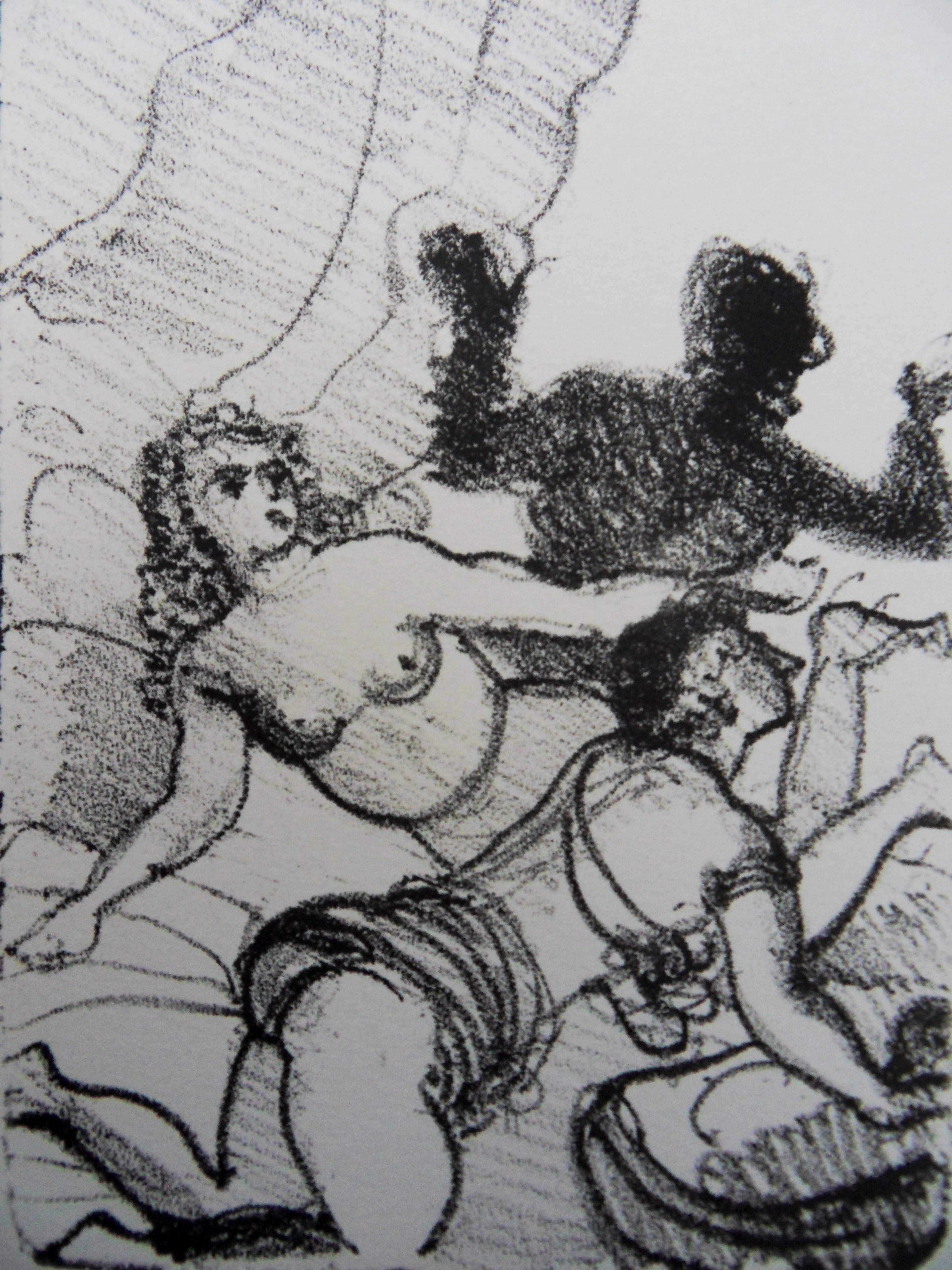 André DERAIN : Jeux érotiques - Lithographie originale signée