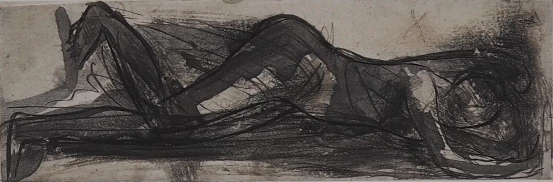 Auguste RODIN : Le repos des amoureux, Gravure