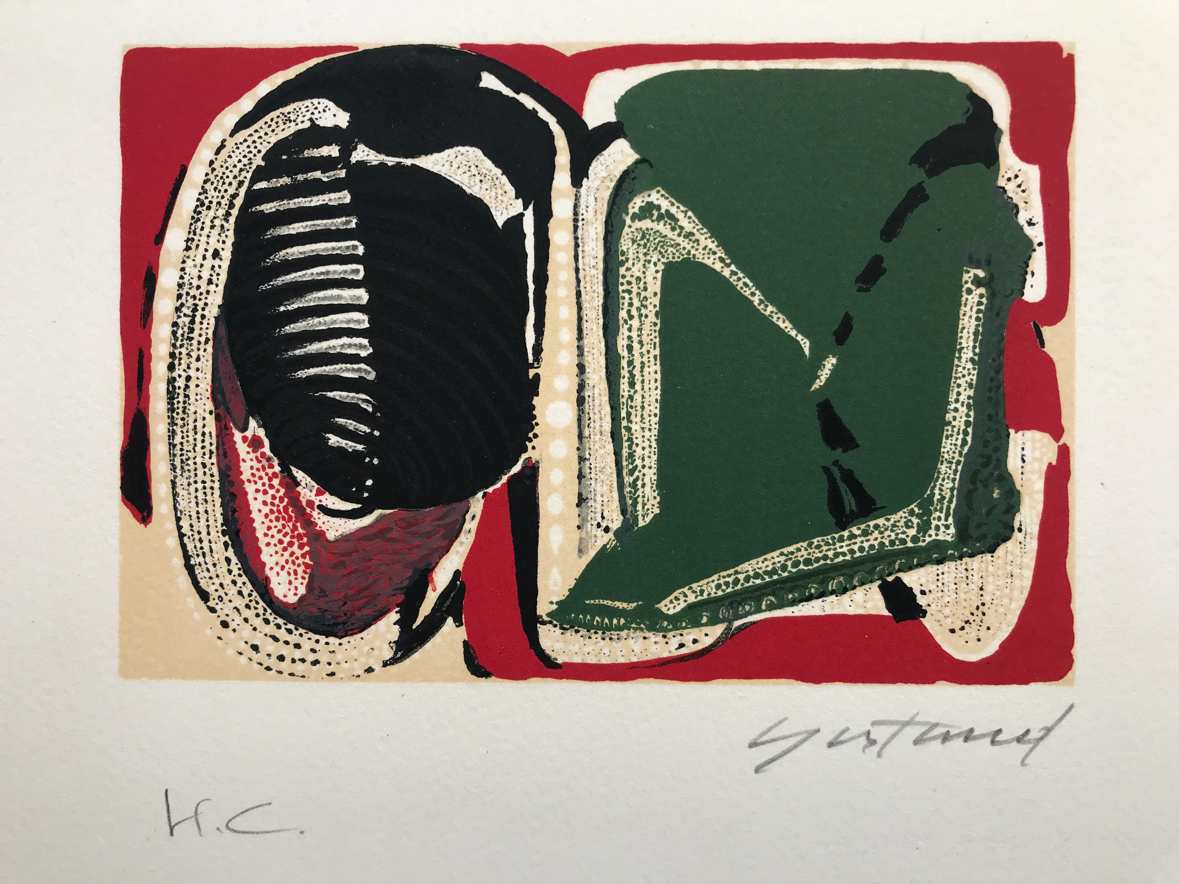 Pierre GASTAUD - Composition - Lithographie originale signée à la main