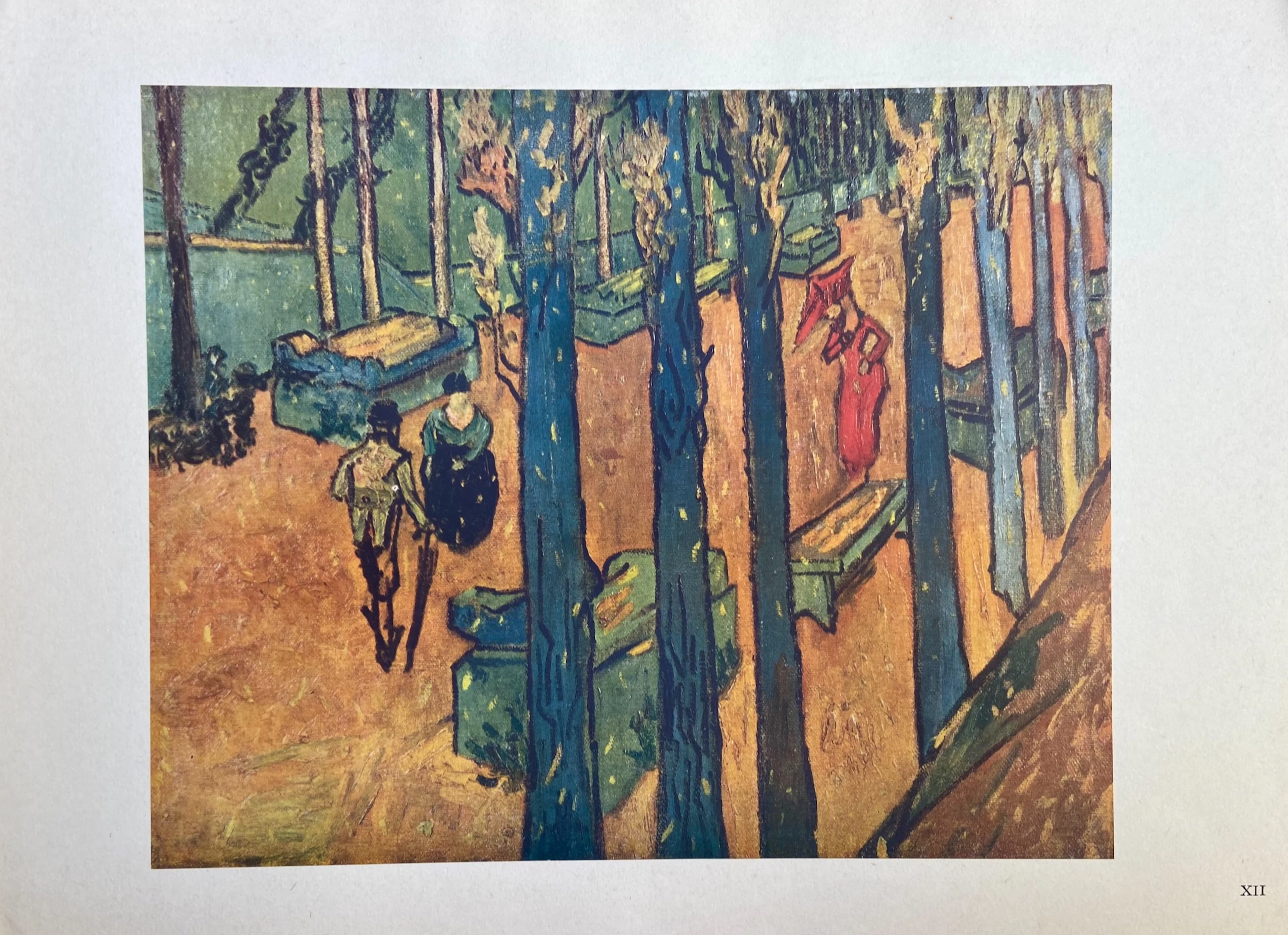 Vincent VAN GOGH (d’après) -Les Alyscamps d’automne, c.1950 - Lithographie
