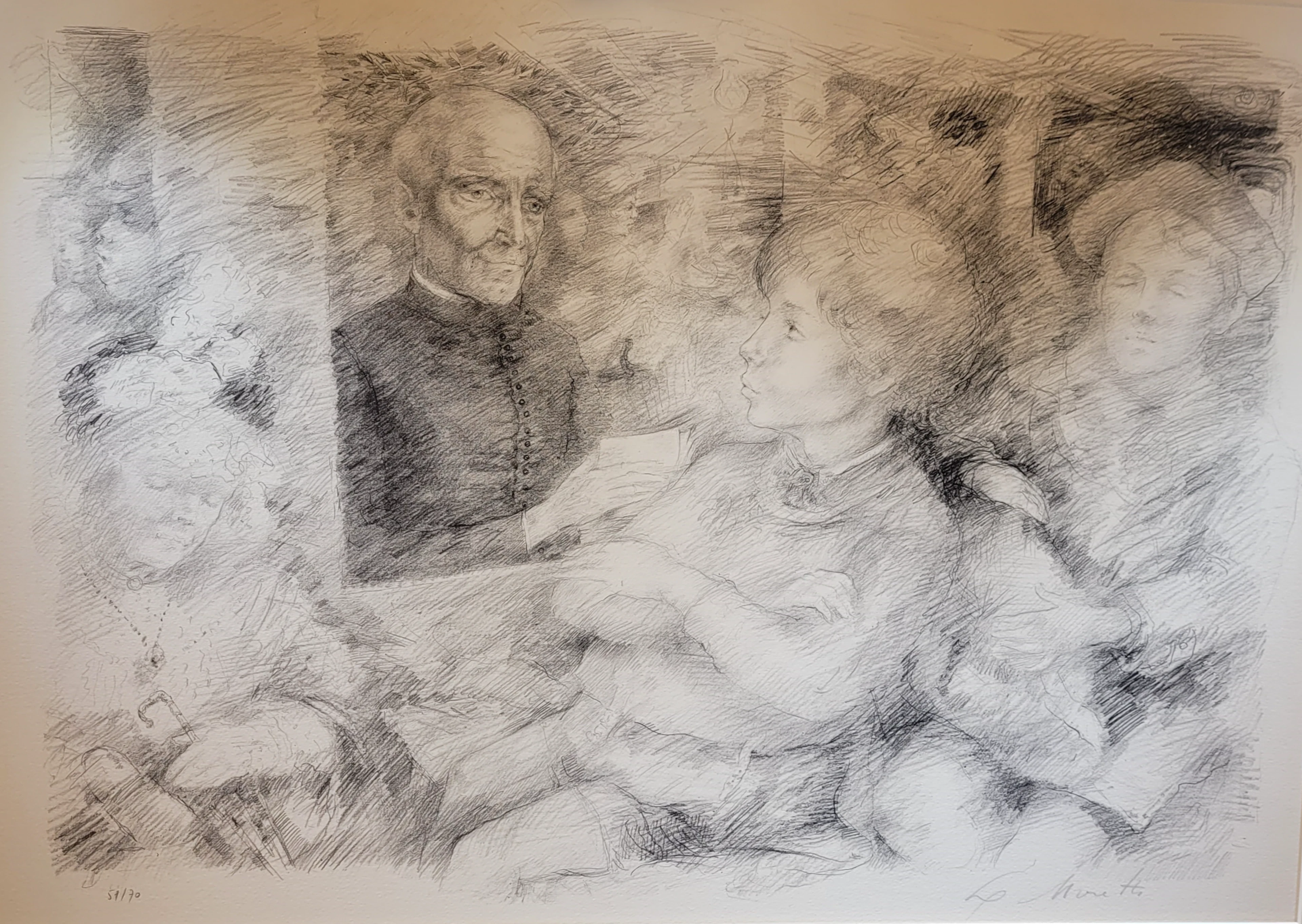 Lucien-Philippe MORETTI - Monochrome, 1980 - Lithographie signée au crayon