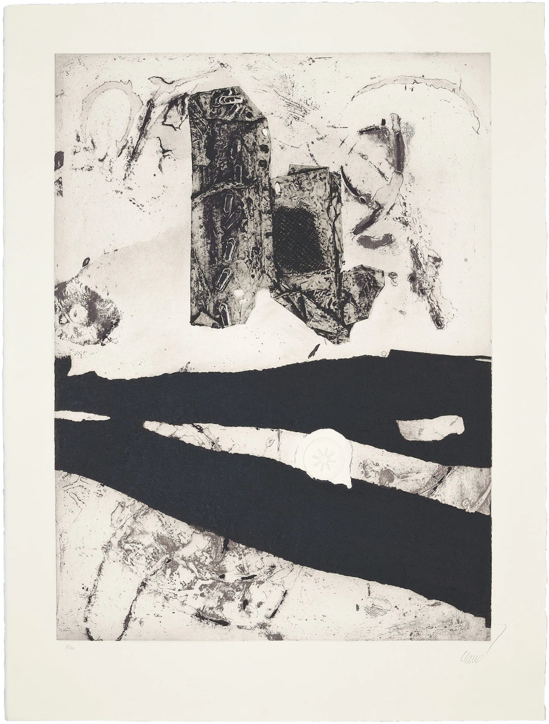 Antoni CLAVE - Estel Blanc, 1989 - Gravure originale signée