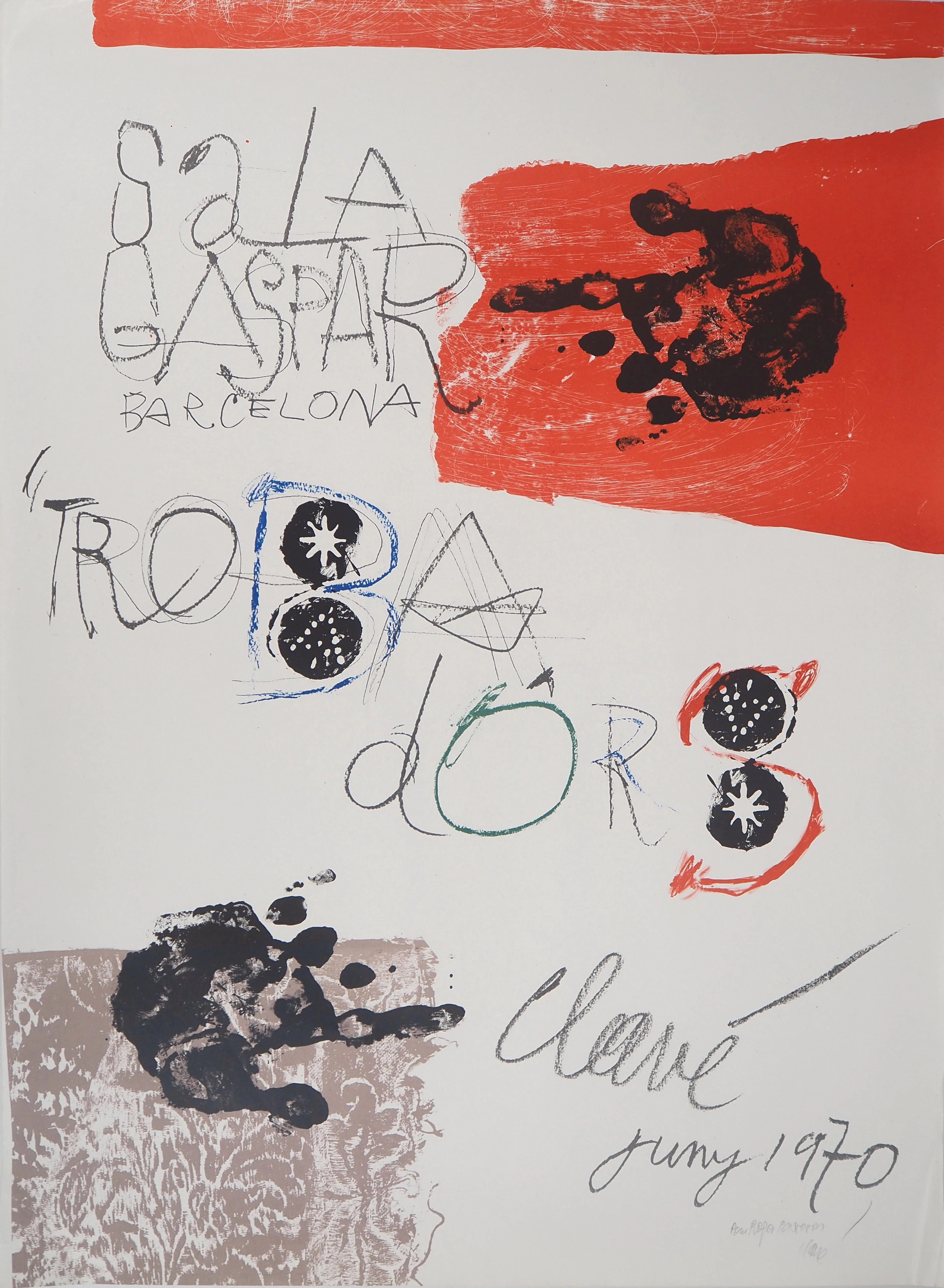 Antoni CLAVÉ : Trobadors, 1970 - Lithographie signée