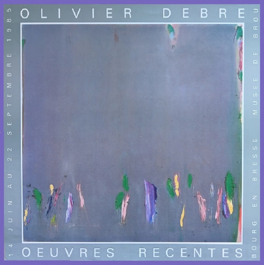 Olivier DEBRE - Affiche originale d’exposition - Bourg en Bresse - 1985