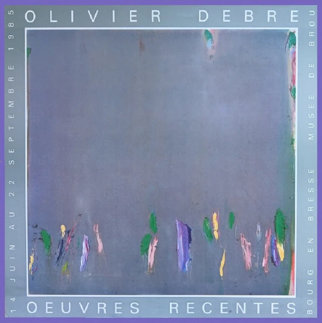 Olivier DEBRE - Affiche originale d’exposition - Bourg en Bresse - 1985
