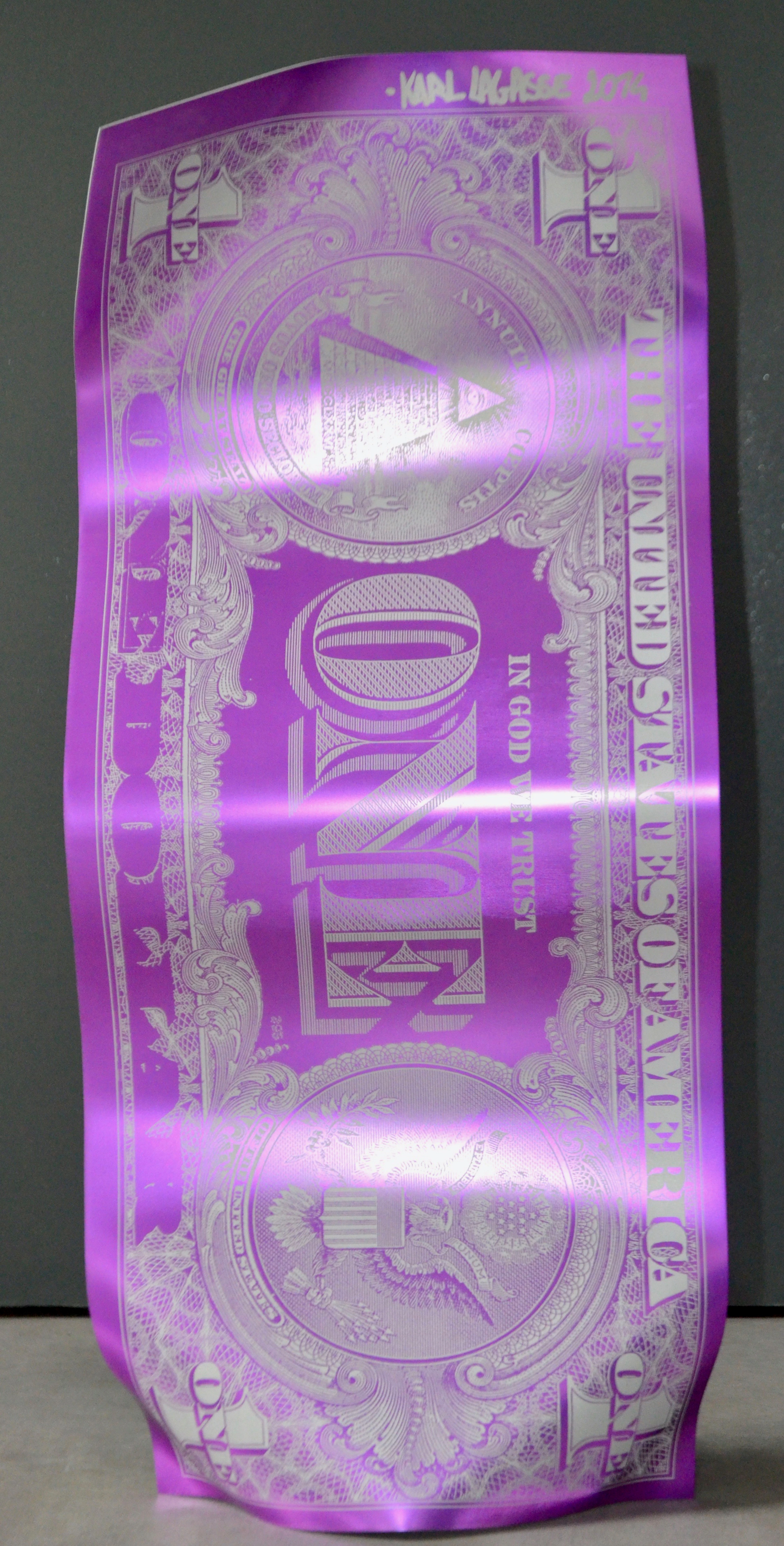 Karl LAGASSE - One dollar, 2014 - Sculpture