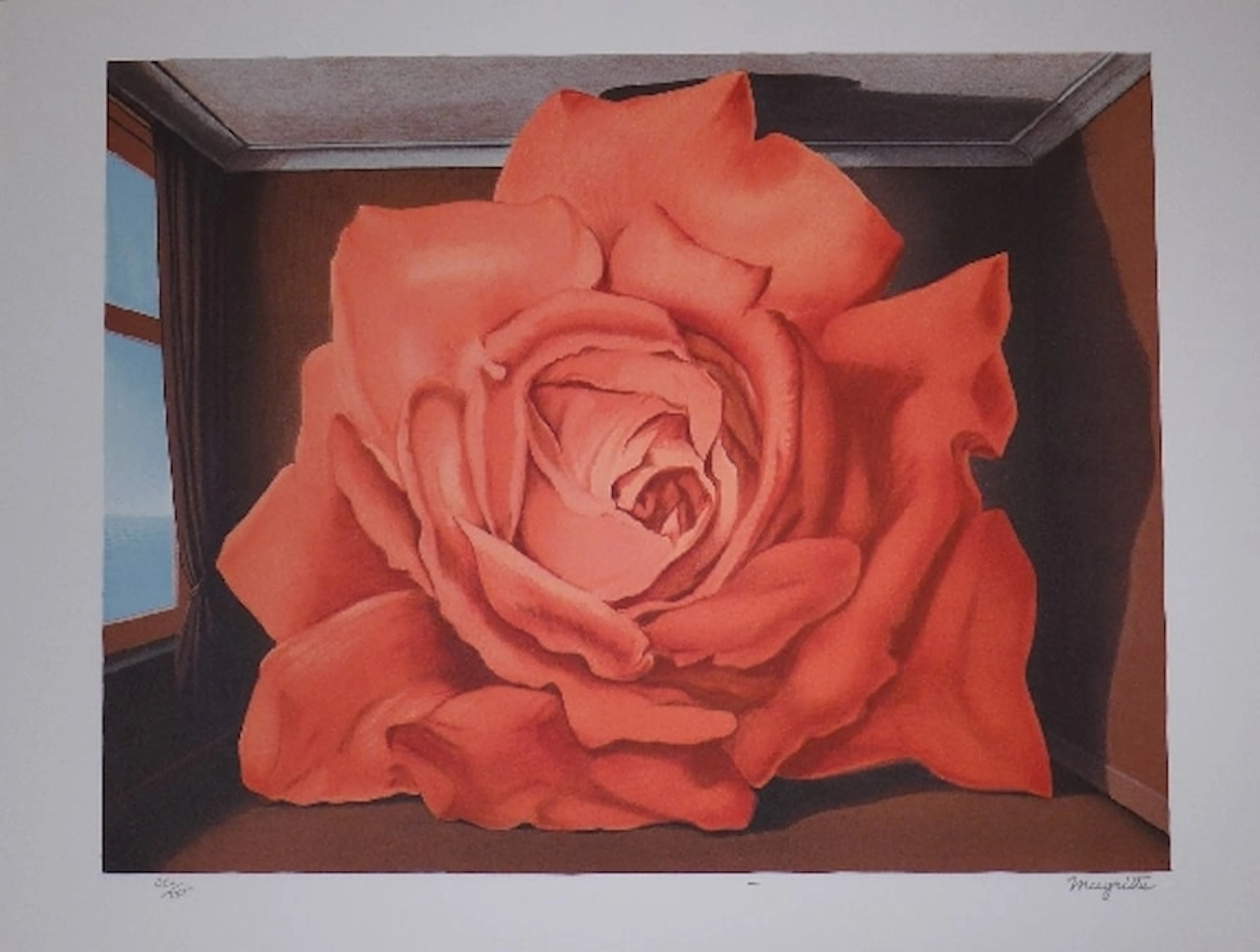 René MAGRITTE (d’après) - Le tombeau des lutteurs - Lithographie