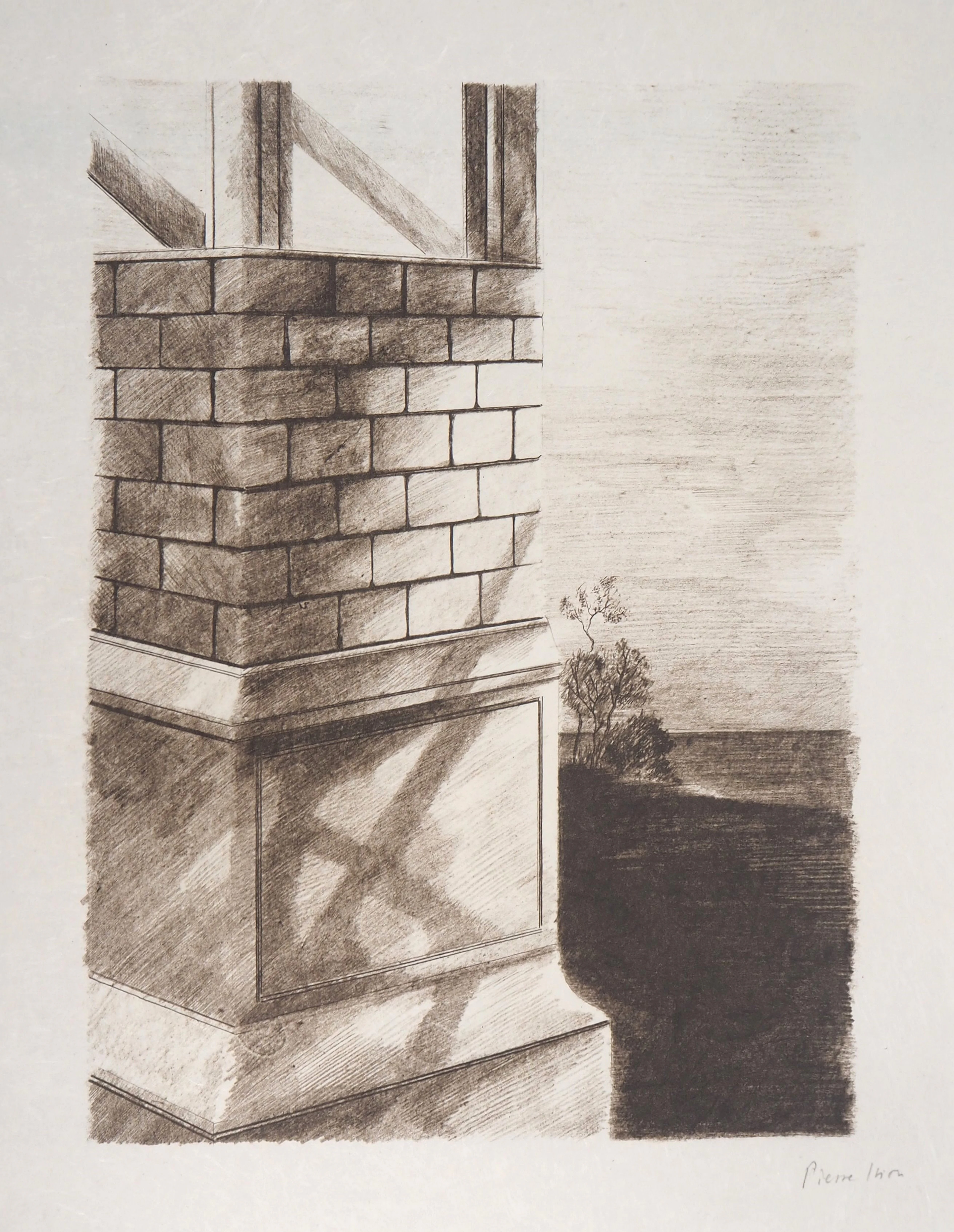 Pierre SKIRA : Une Ecluse - Lithographie originale signée