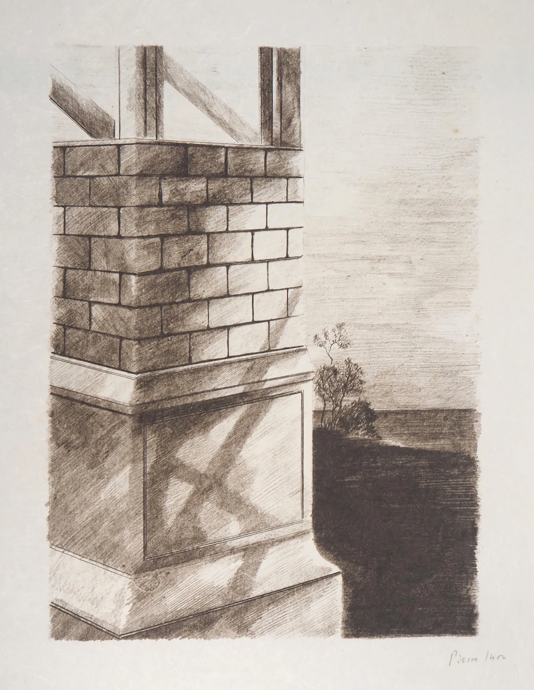 Pierre SKIRA : Une Ecluse - Lithographie originale signée