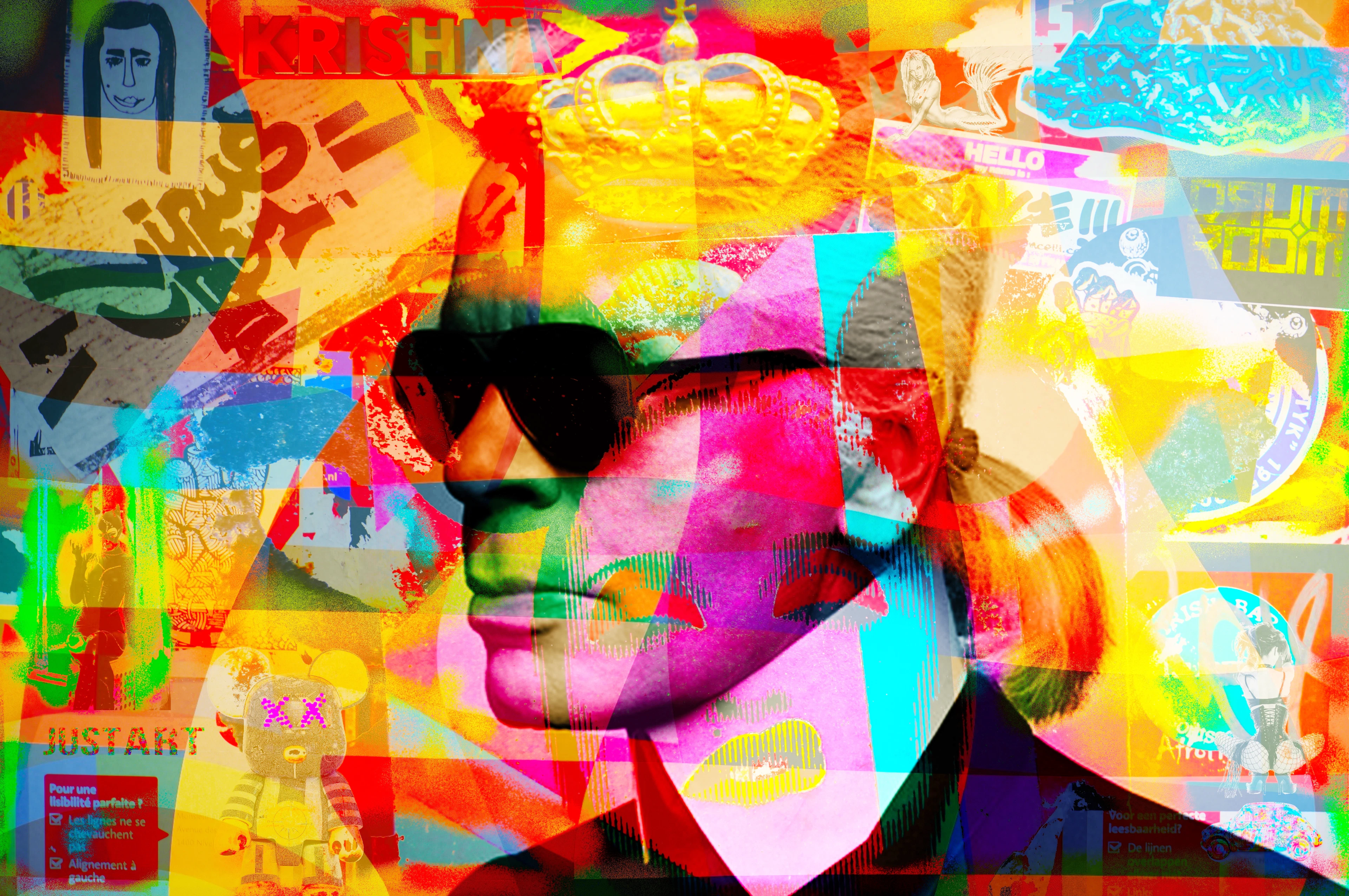 Gaudi.C - karl lagerfeld pop street art, 2022
