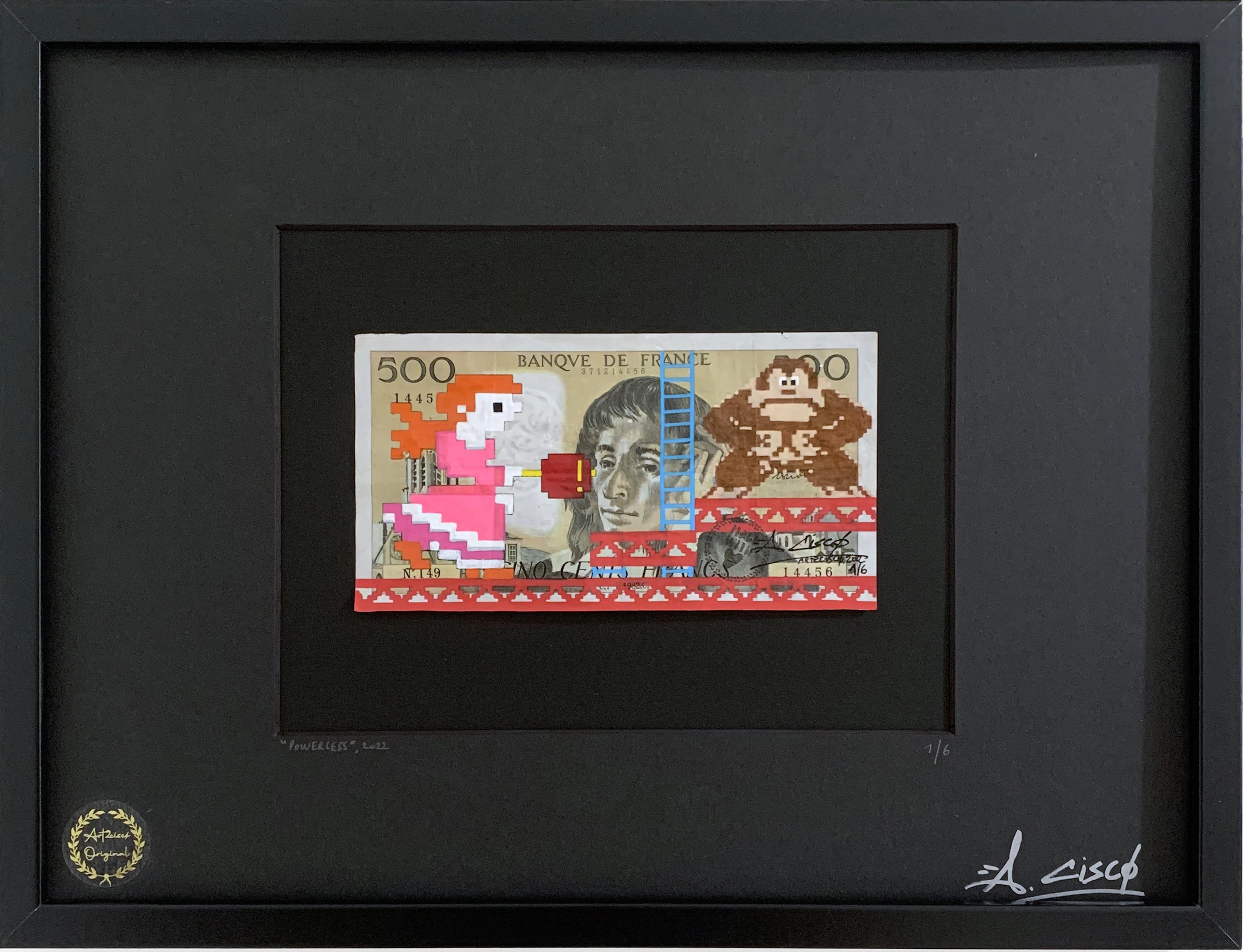 Cisco - Powerless, 2026 - Acrylique sur billet
