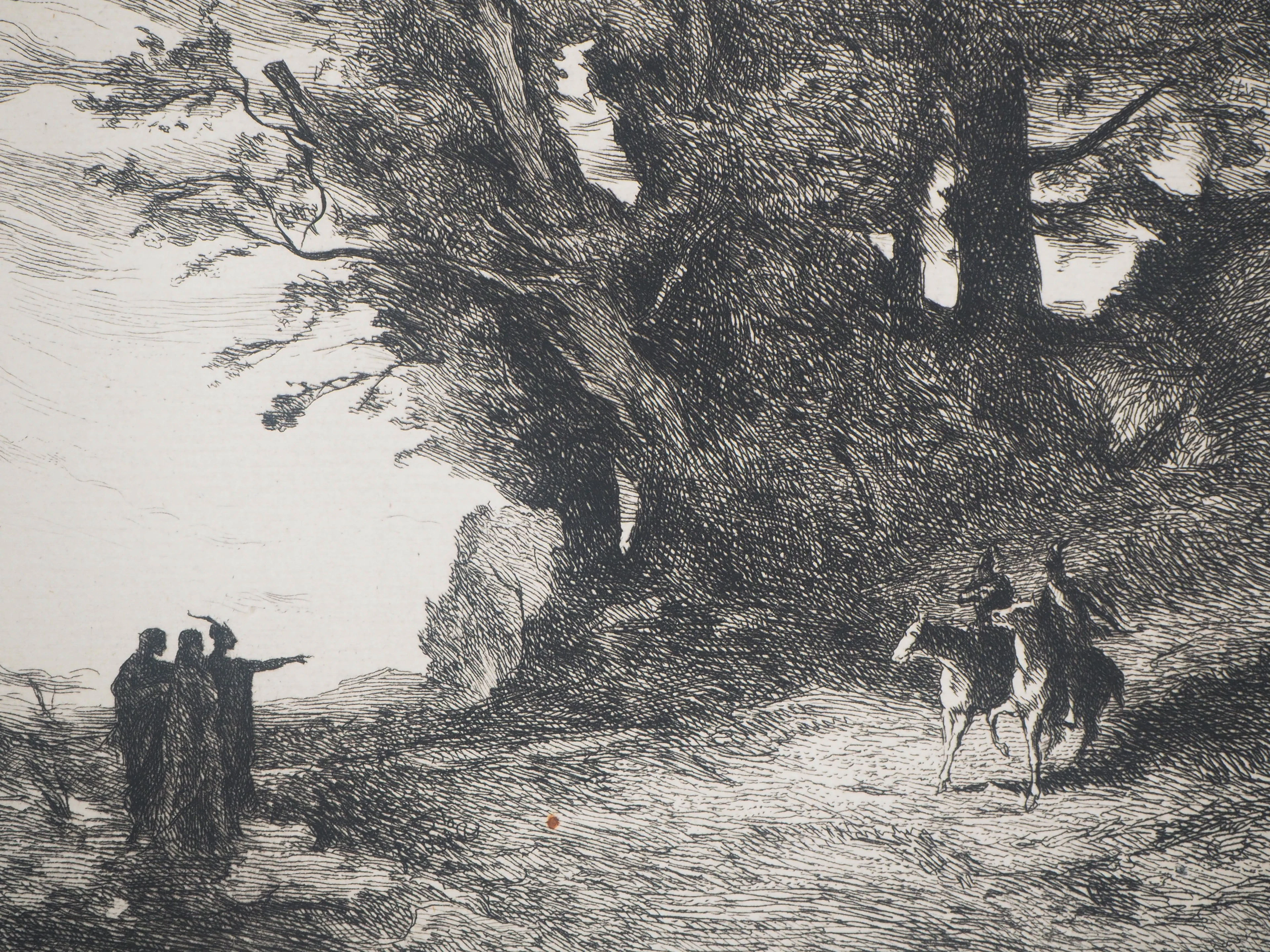Jean-Baptiste Camille COROT - Macbeth, 1873 - Gravure à l’eau-forte