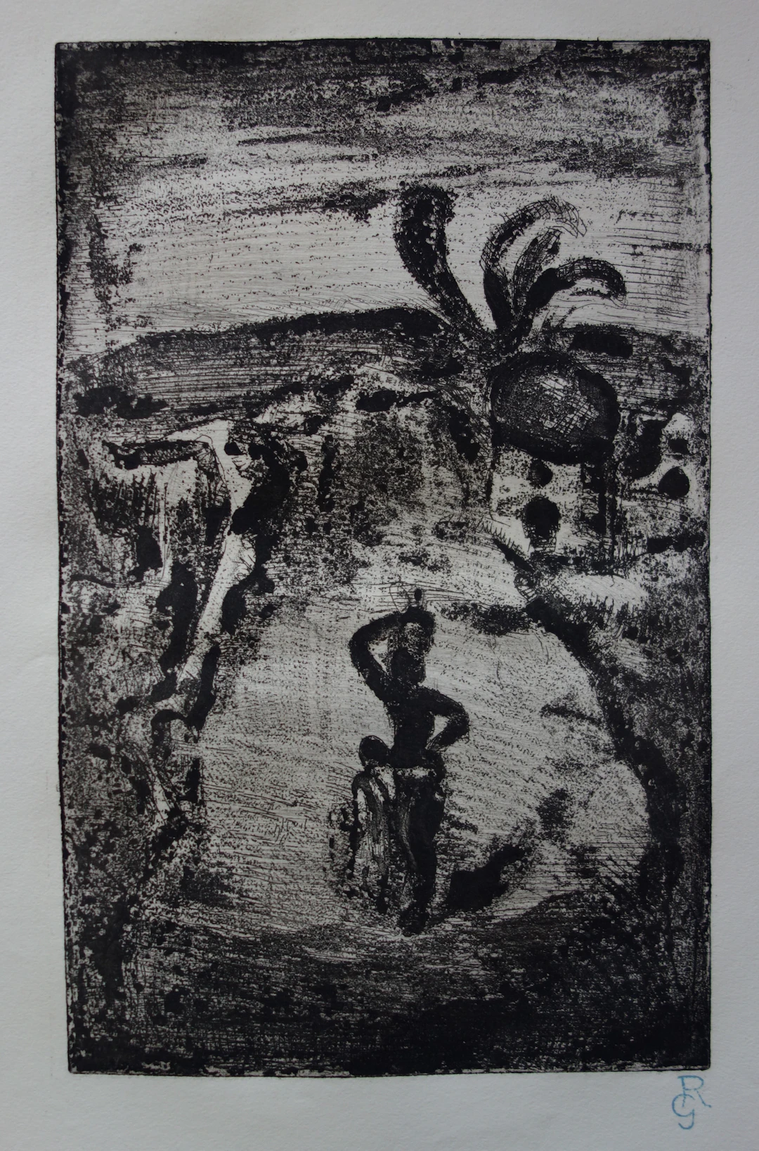 Georges ROUAULT - La cueillette des fruits, Gravure originale signée
