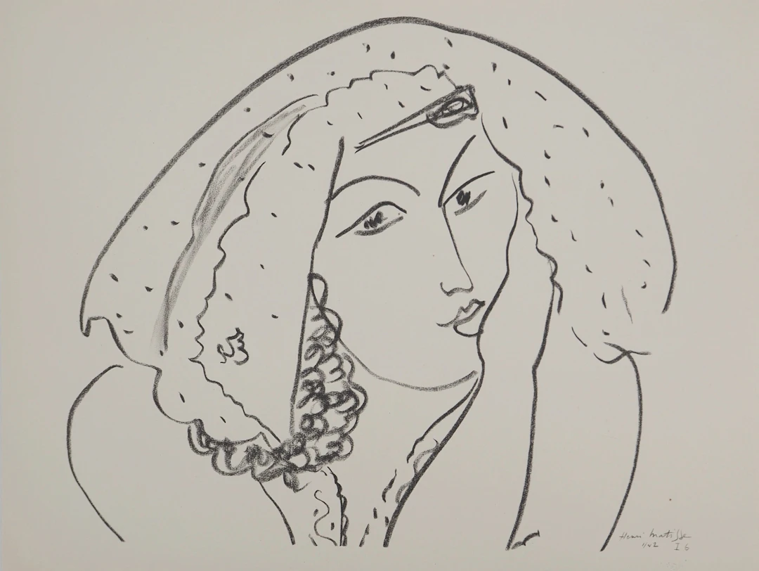 Henri MATISSE : Mariée posant, Lithographie signée