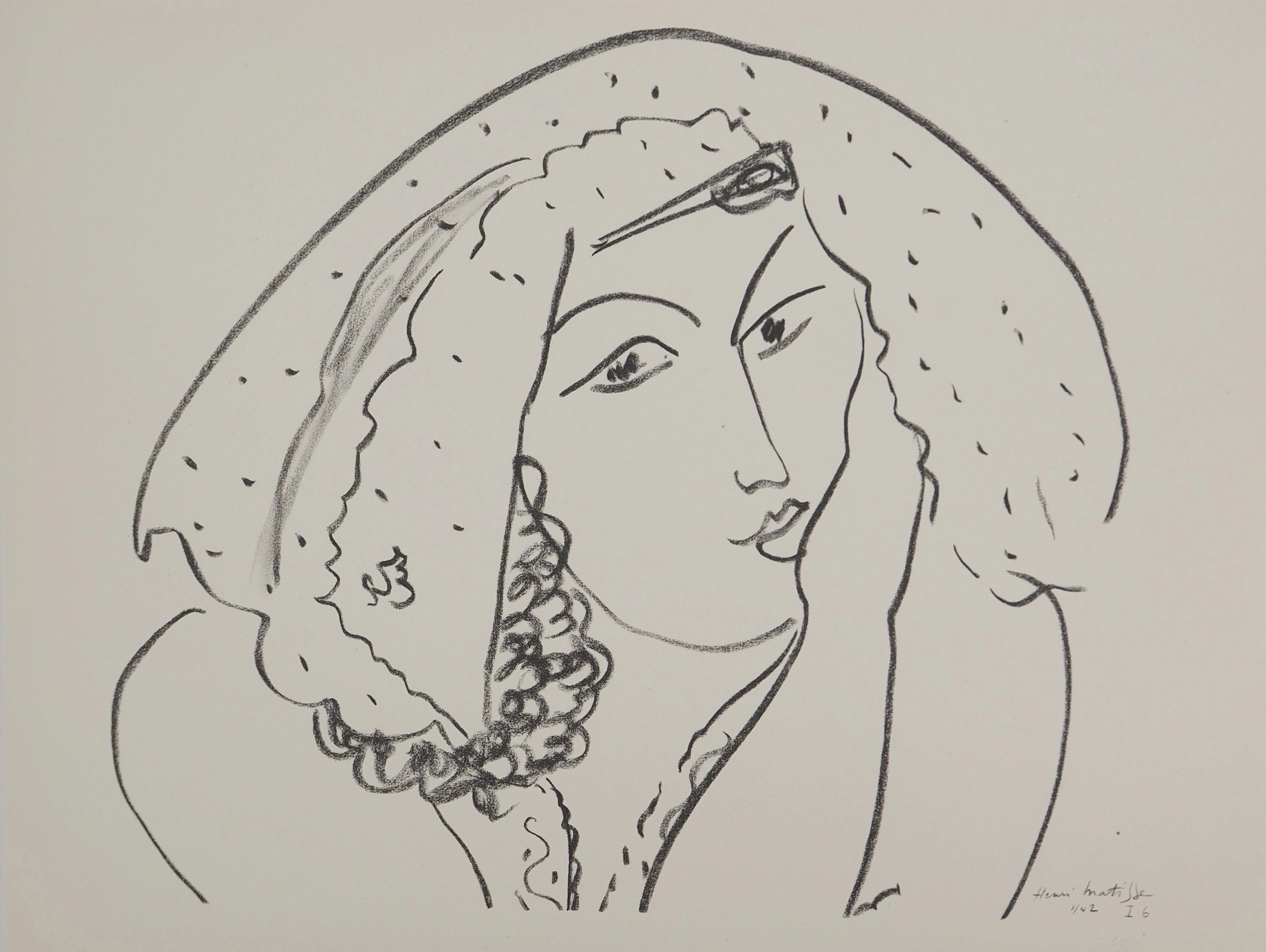 Henri MATISSE : Mariée posant, Lithographie signée
