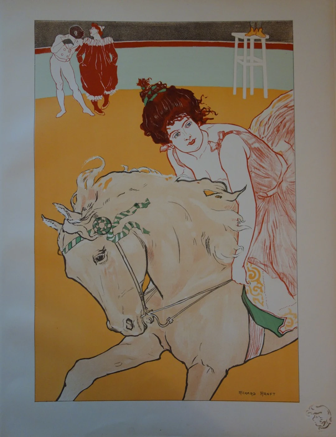 Richard RANFT - L’Ecuyère, 1897 - Lithographie originale signée