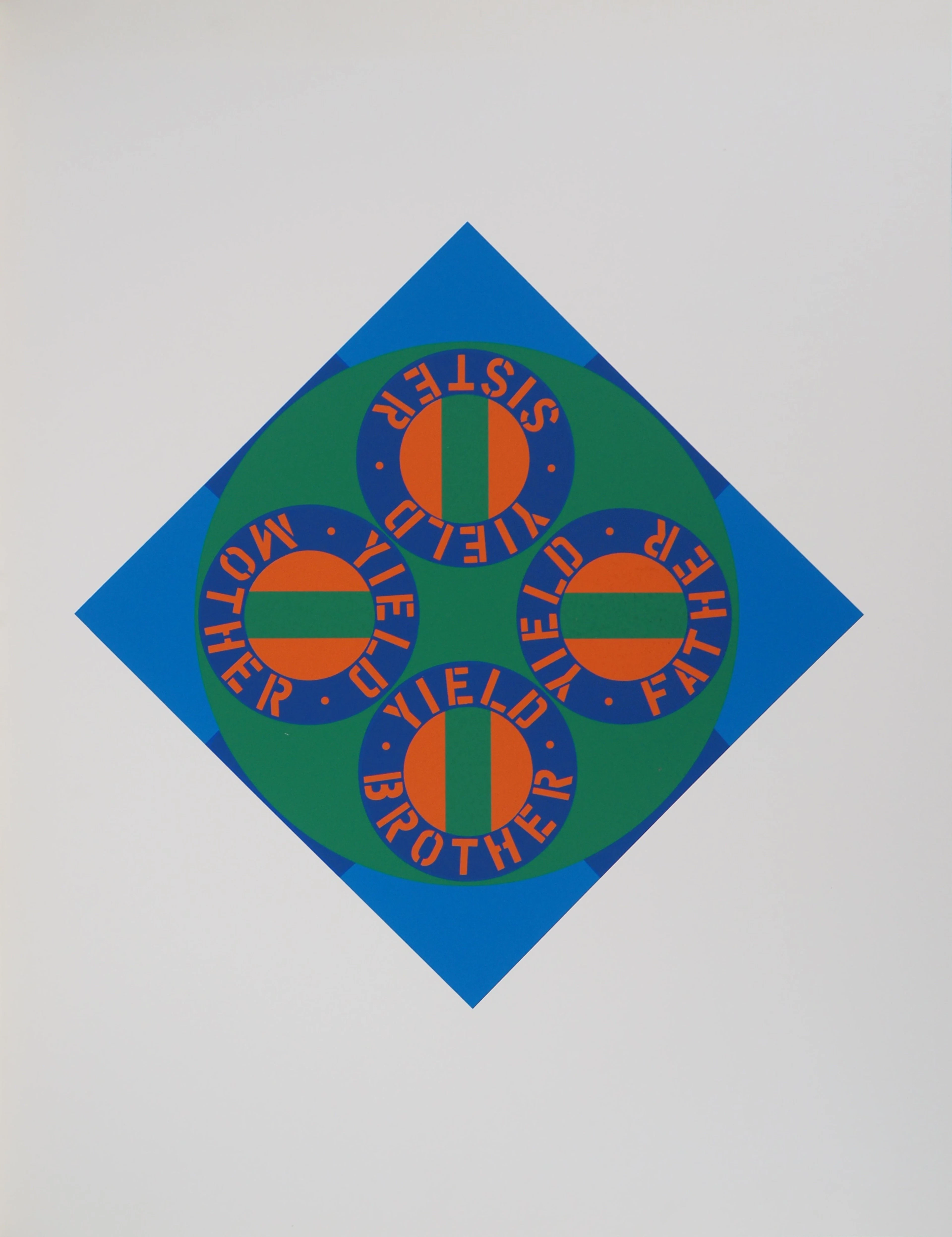 Robert INDIANA : American Dream Family, Yield Brother, Sérigraphie originale