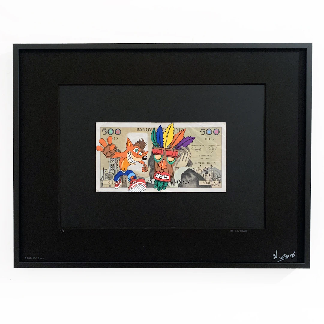 Cisco - Art’Bandicoot, 2026 - Acrylique sur billet