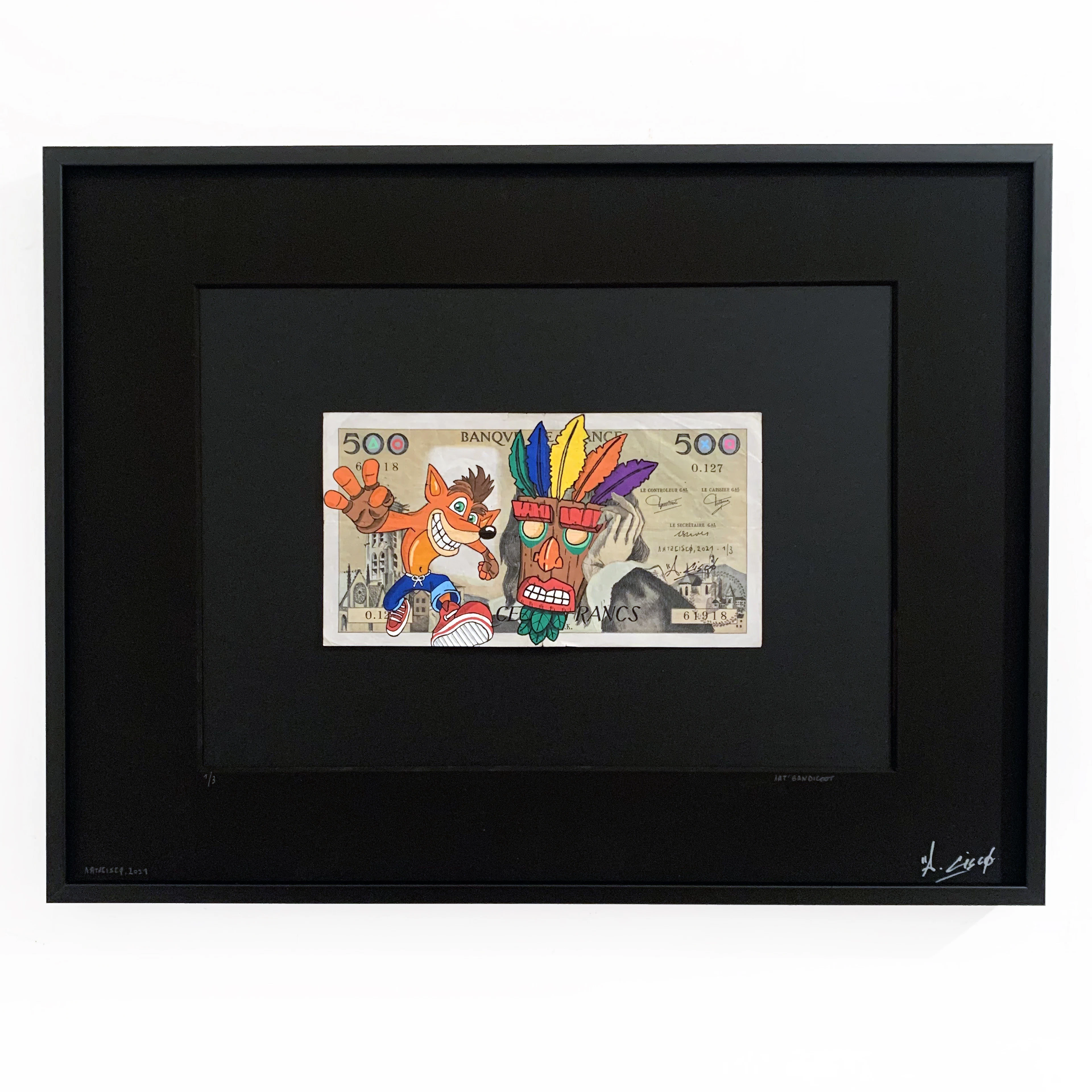 Cisco - Art’Bandicoot, 2026 - Acrylique sur billet