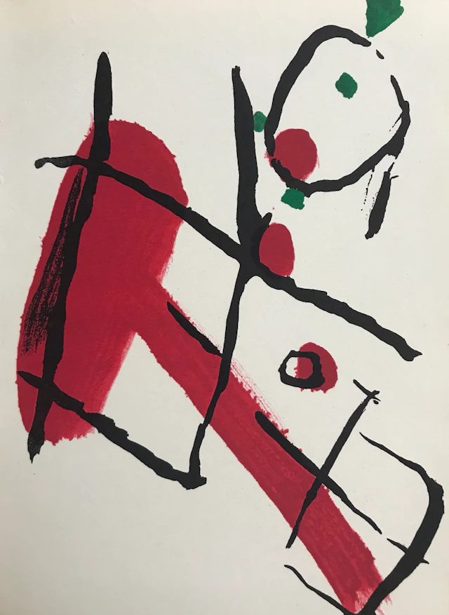 Pierre TAL COAT - Composition,1966 - Lithographie originale