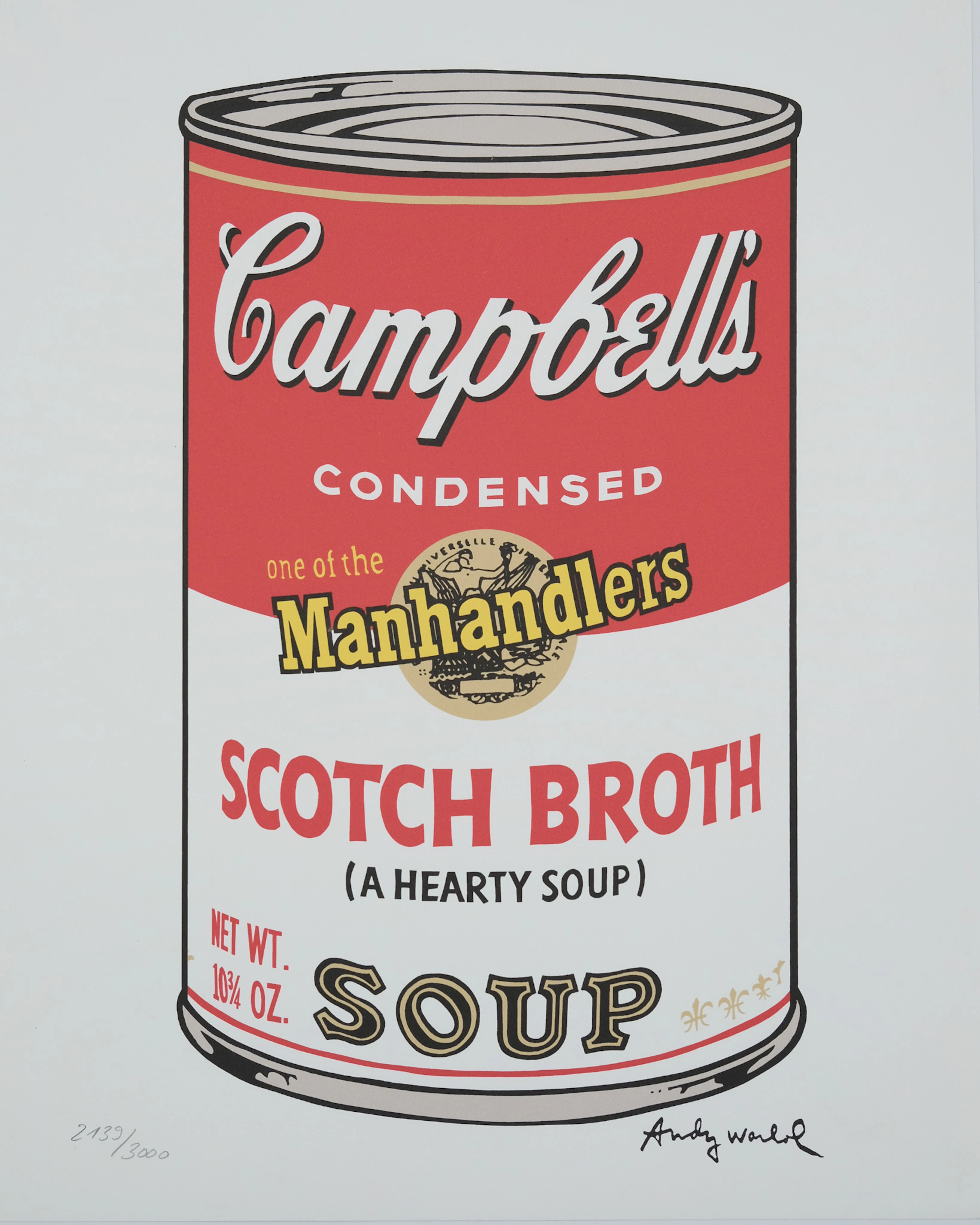 Andy WARHOL : Campbell’s Scoth Broth Soup - Lithographie signée