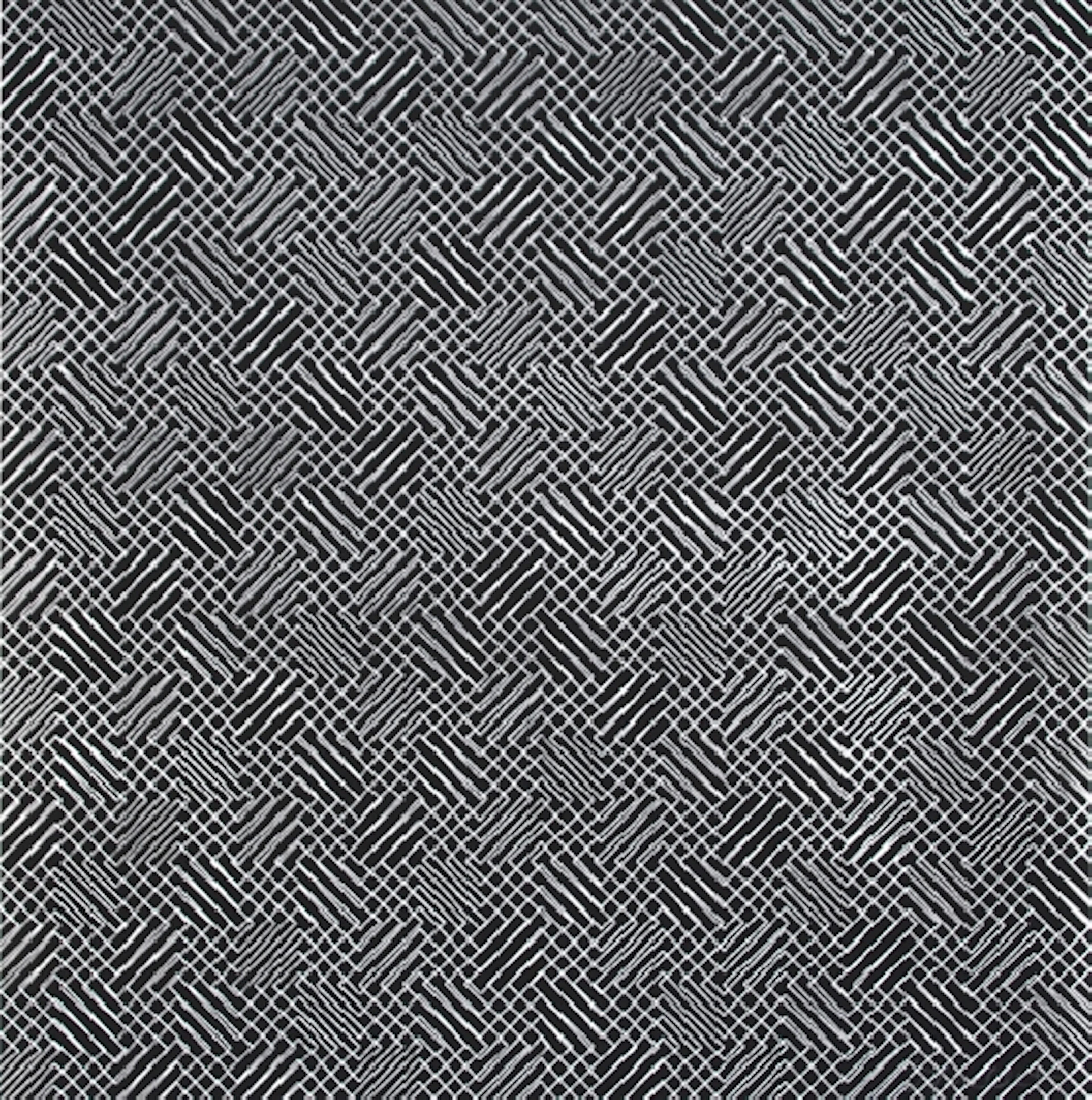 François MORELLET - 2 trames de chevrons-négatif, 1959 - Sérigraphie