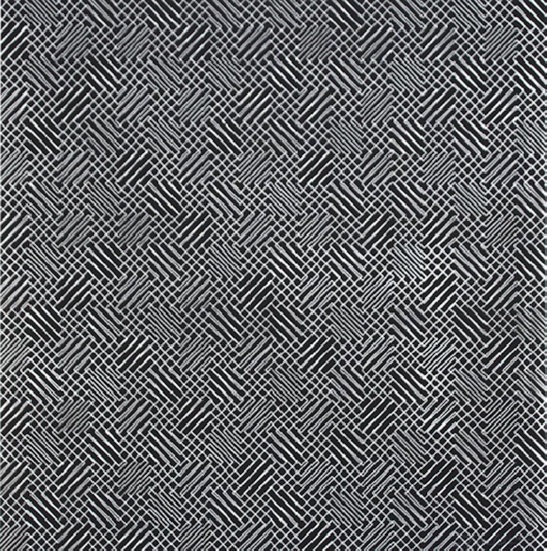 François MORELLET - 2 trames de chevrons-négatif, 1959 - Sérigraphie