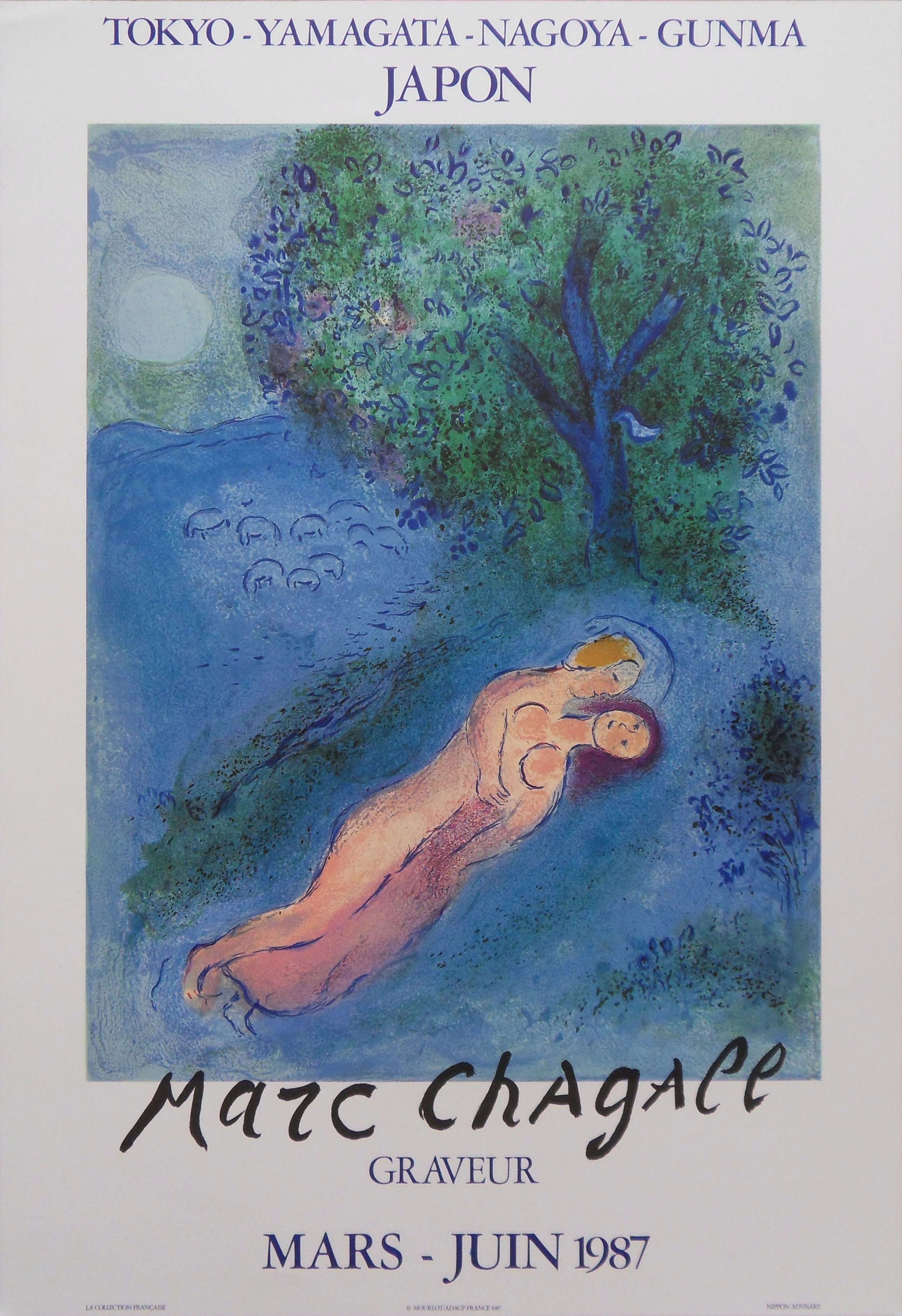 Marc CHAGALL : Daphnis et Chloé, Affiche originale d’époque