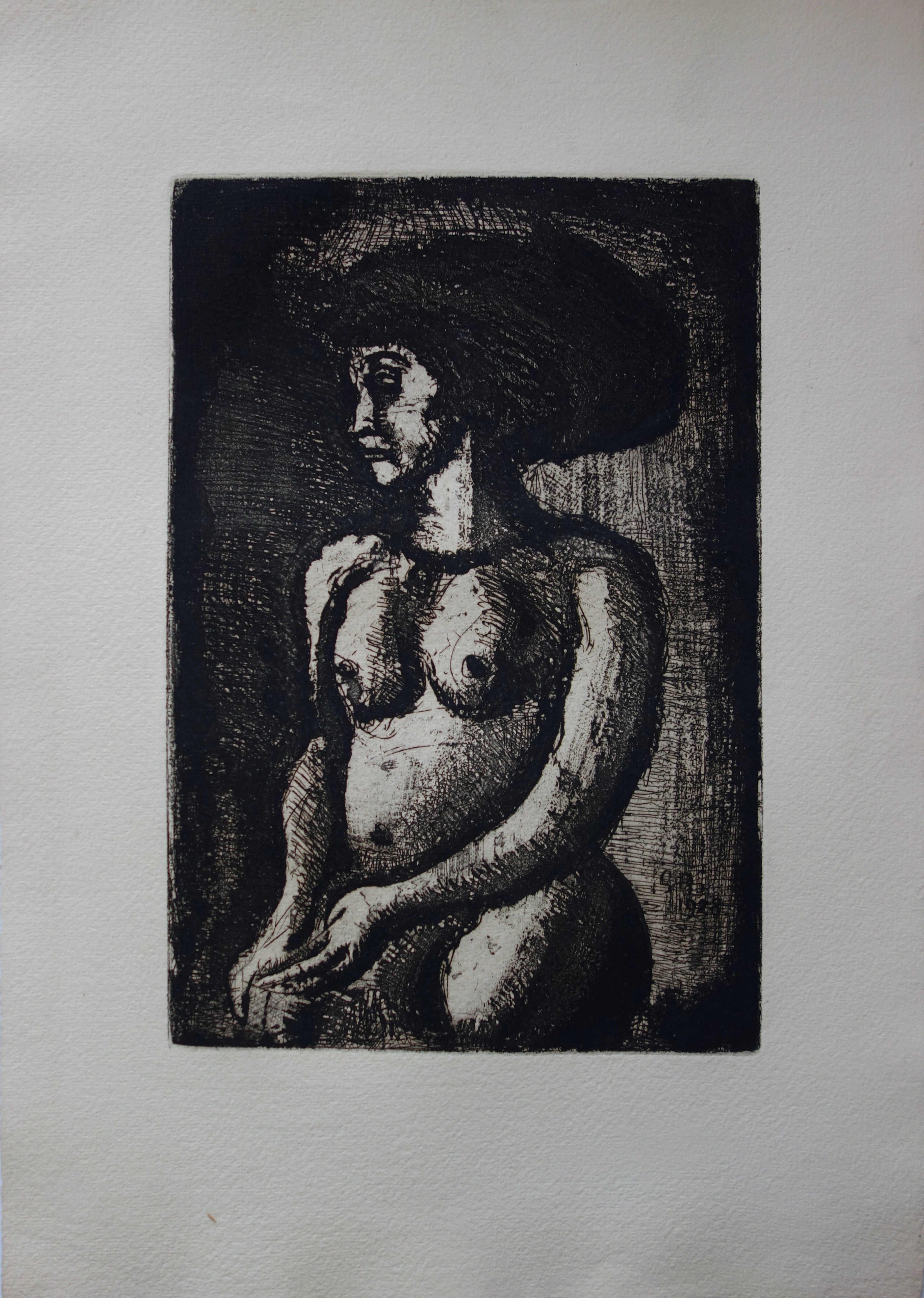 Georges ROUAULT - Belle jeune-femme Africaine - Gravure originale signée