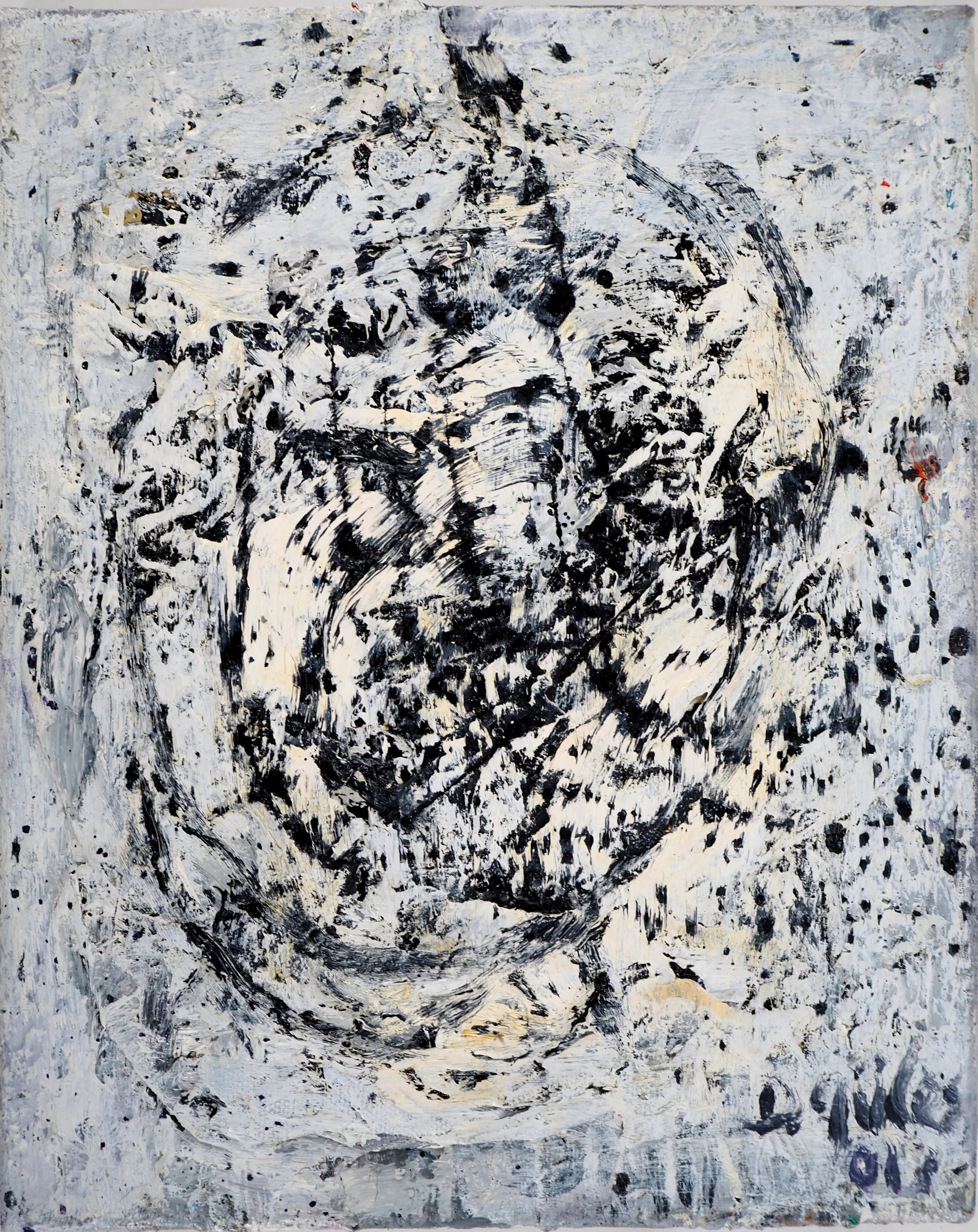 Dyap GULER - Portrait masculin sphérique et abstrait - Technique mixte