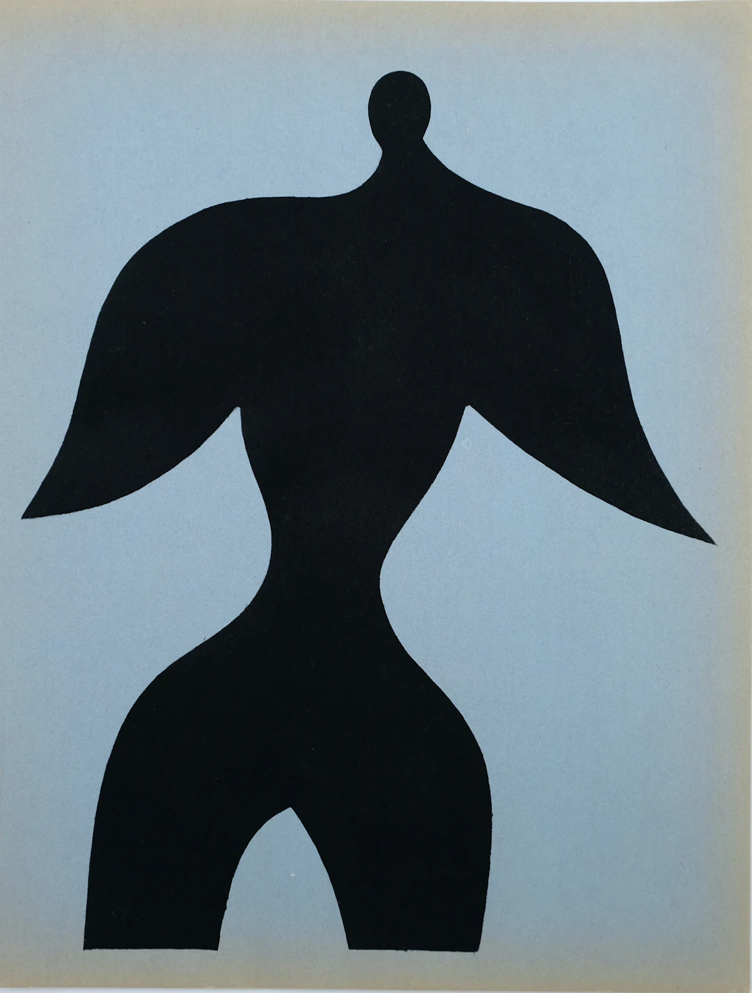 Jean ARP : Homme oiseau - Pochoir original