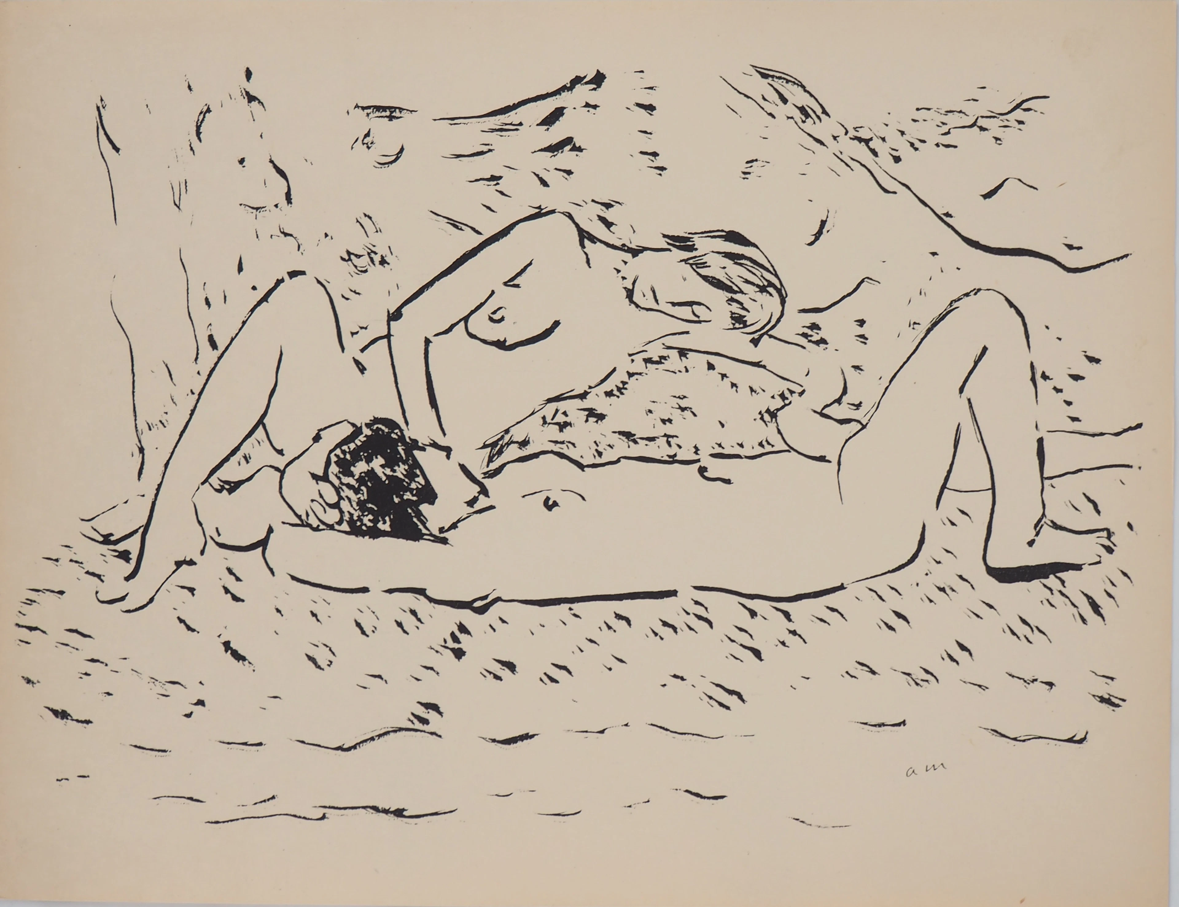 Albert MARQUET- Séduction, 1925 - Lithographie originale signée