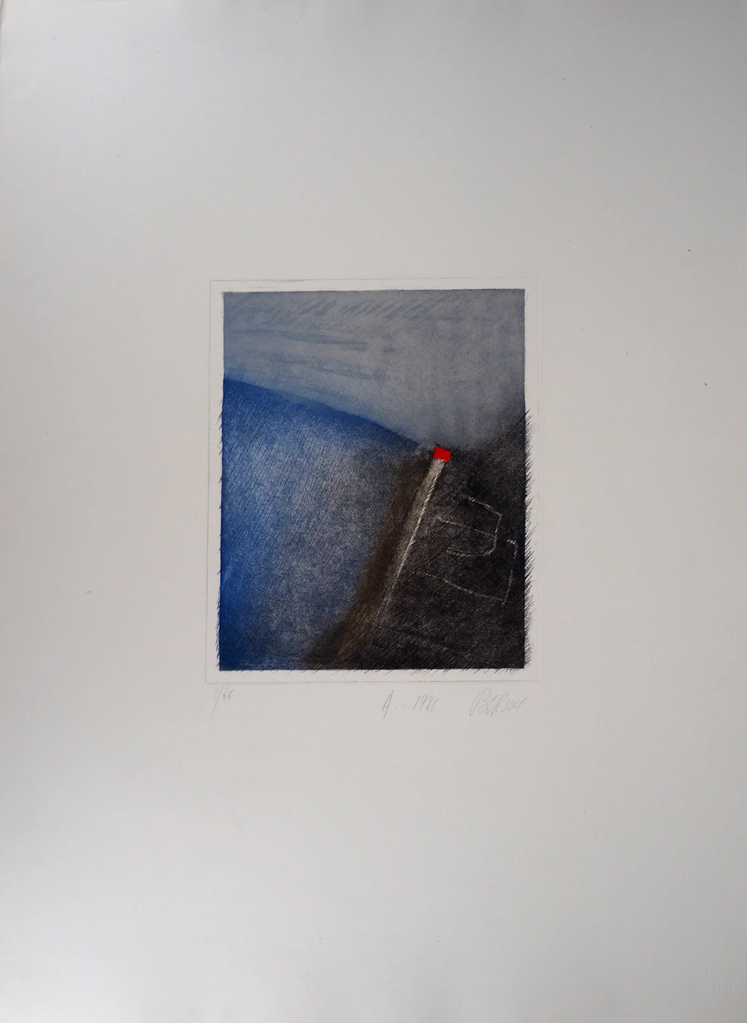 Erik BERSOU : A 1981 - Gravure Originale Signée