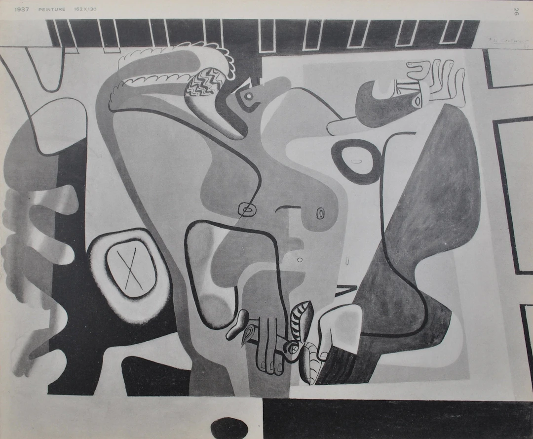 LE CORBUSIER : le tronc d’arbre, héliogravure signée, 1938