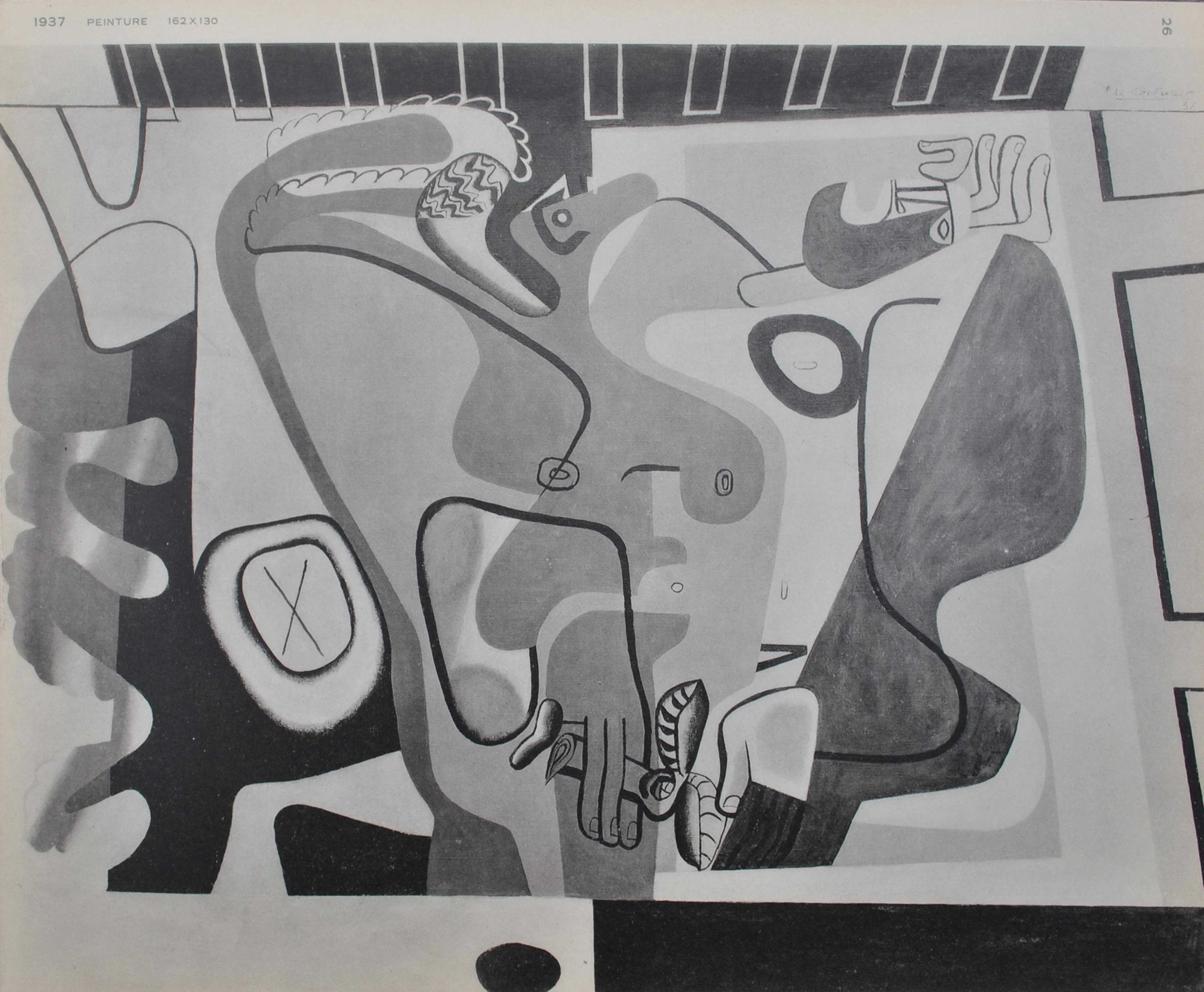 LE CORBUSIER : le tronc d’arbre, héliogravure signée, 1938