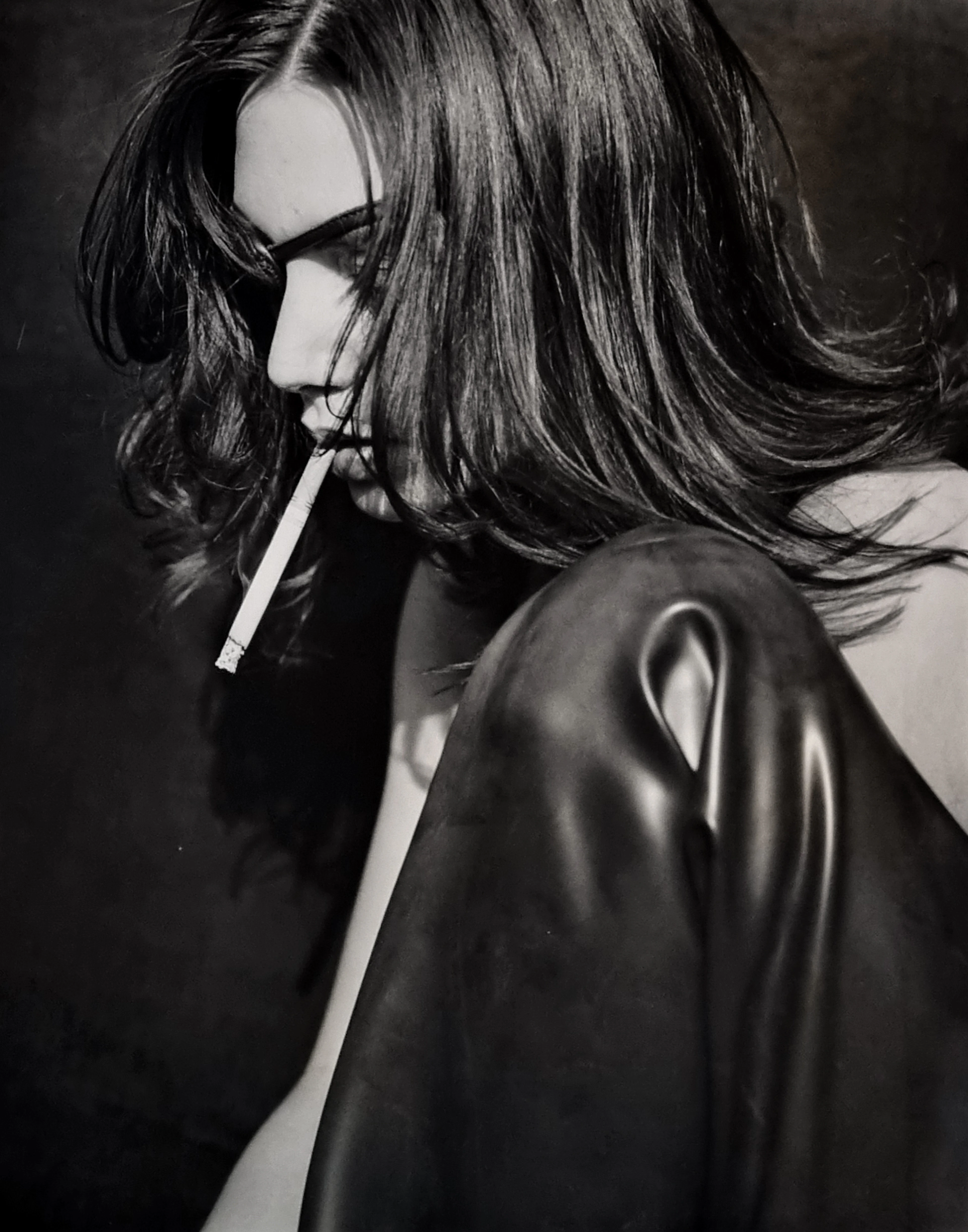 Michel Comte, Mannequin Vogue, tirage argentique rare, 1990