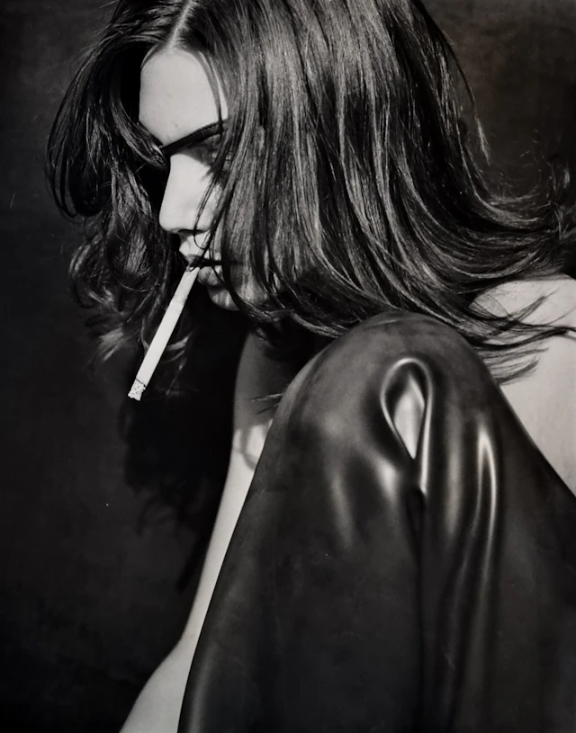 Michel Comte, Mannequin Vogue, tirage argentique rare, 1990