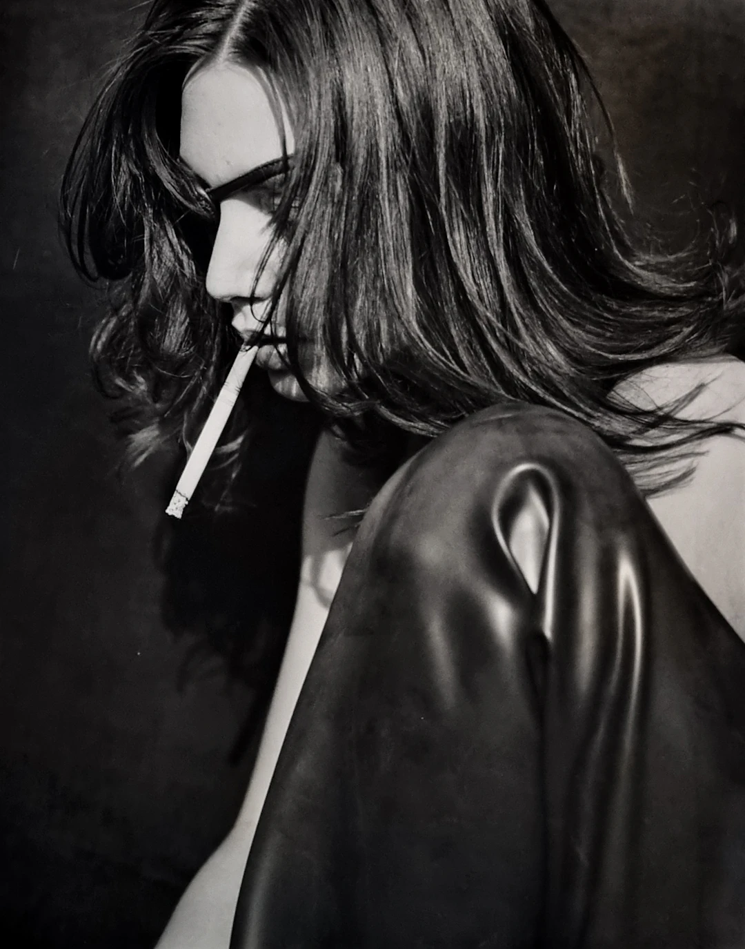 Michel Comte, Mannequin Vogue, tirage argentique rare, 1990