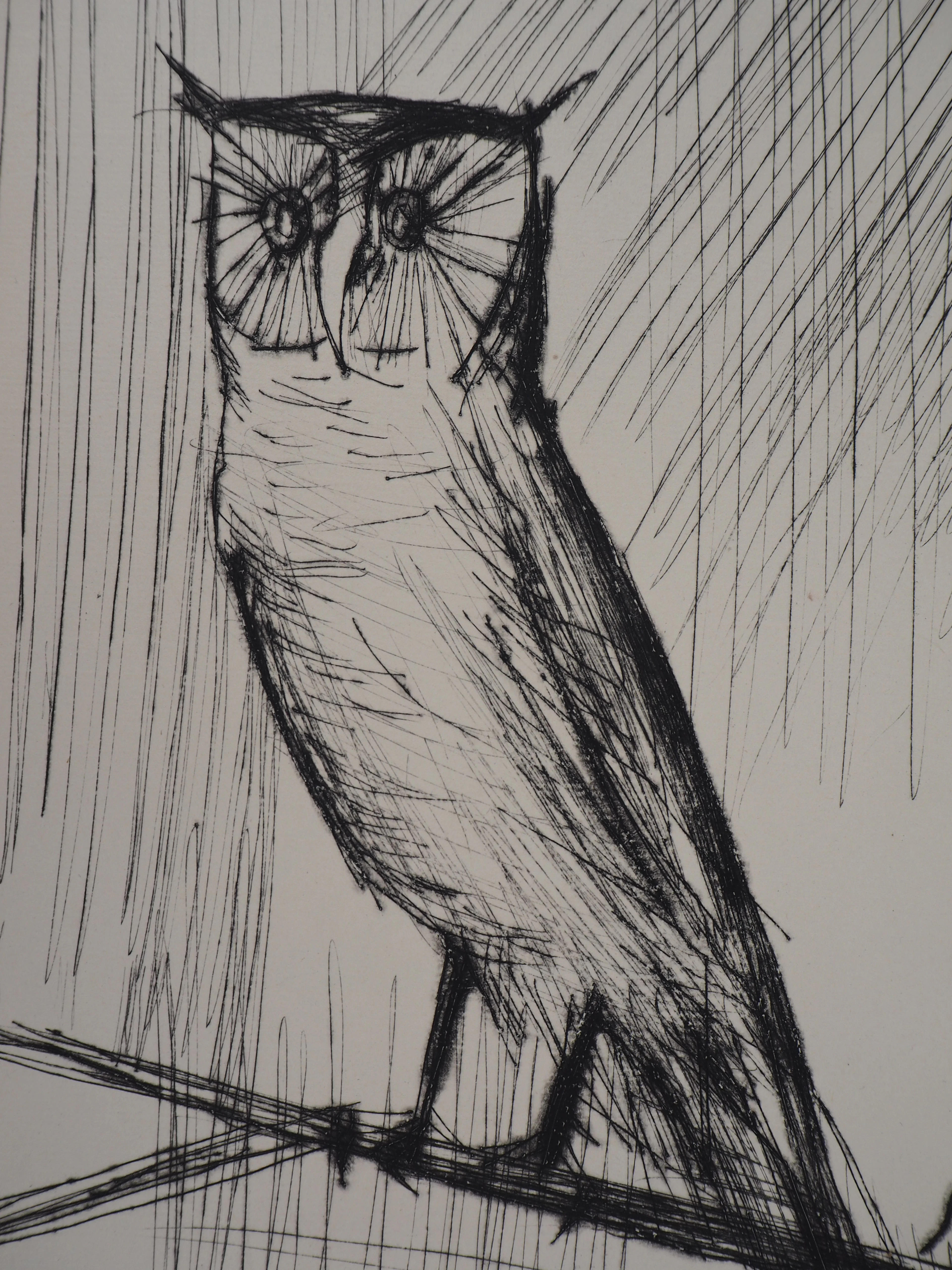 Bernard BUFFET - Le Hibou - Gravure originale