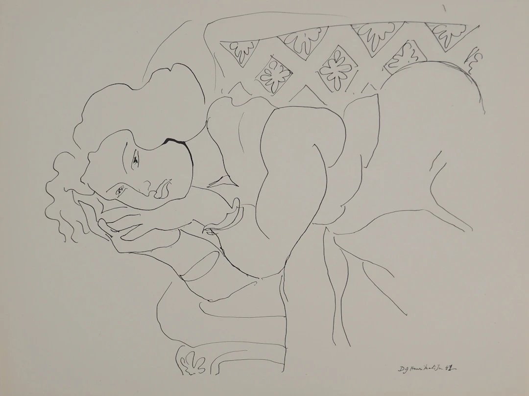 Henri MATISSE : La rêveuse, Lithographie signée