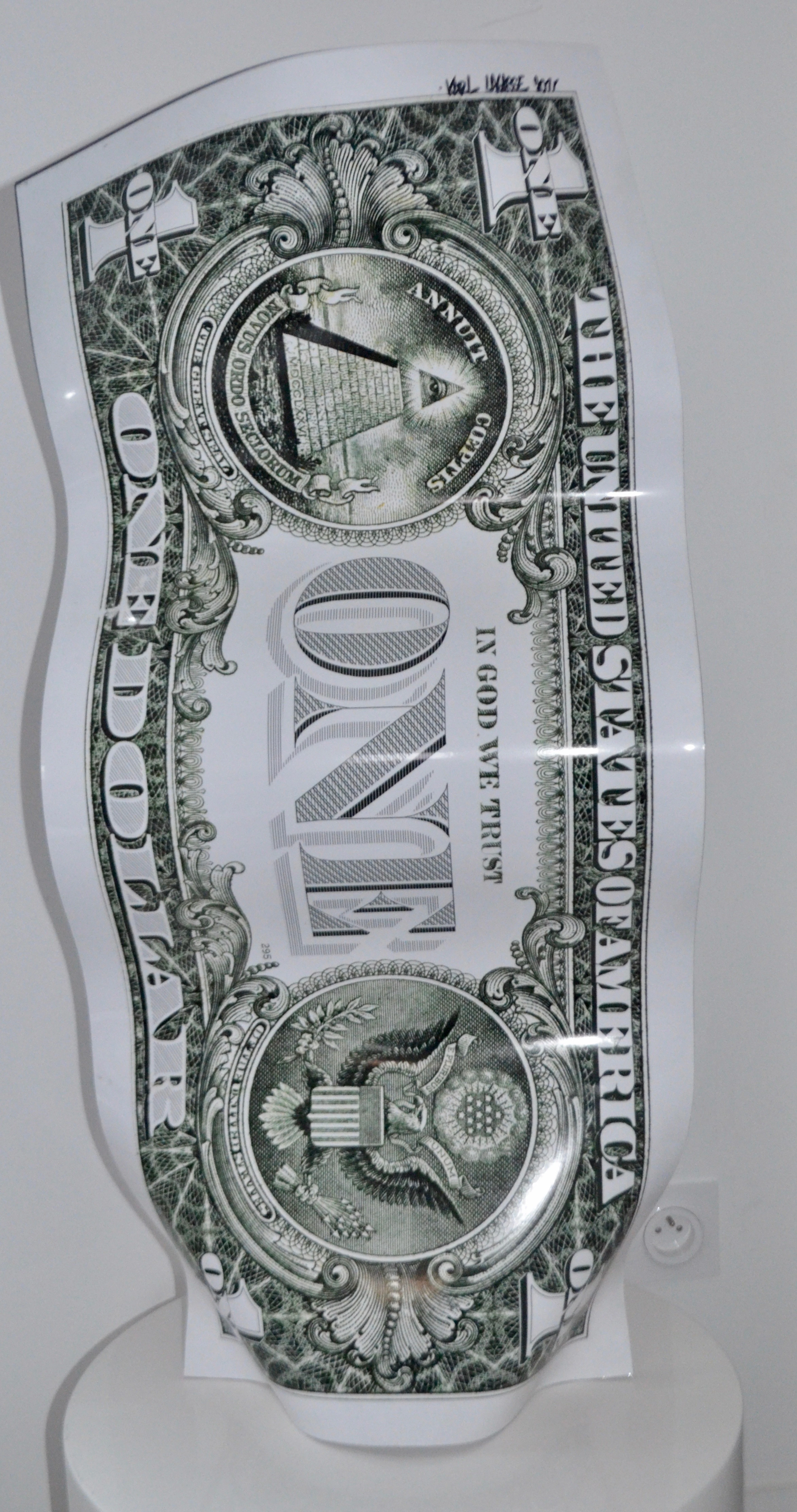 Karl LAGASSE - One dollar, 2011 - Sculpture
