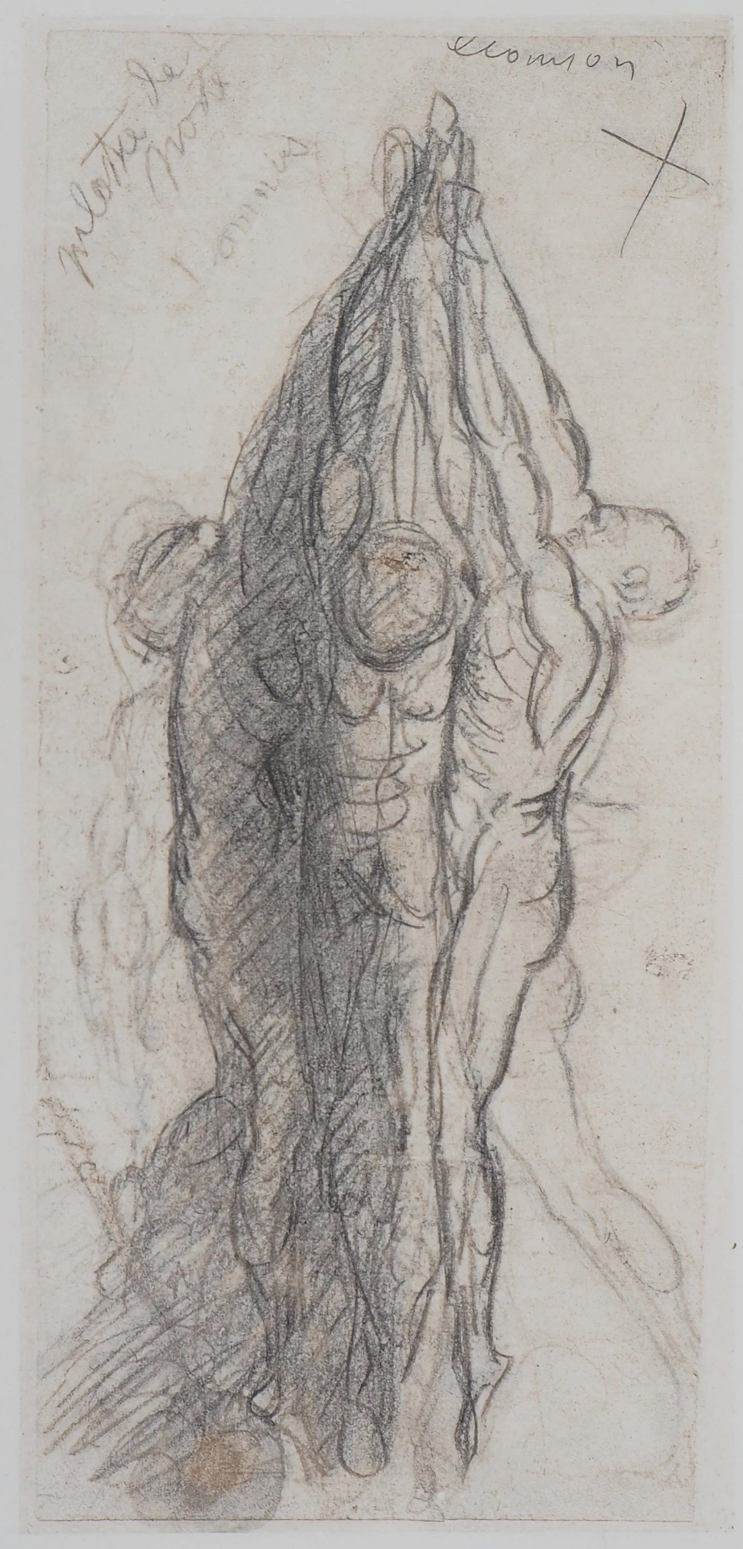 Auguste RODIN (d’après) : Groupe de damnés suspendus par les bras - Gravure