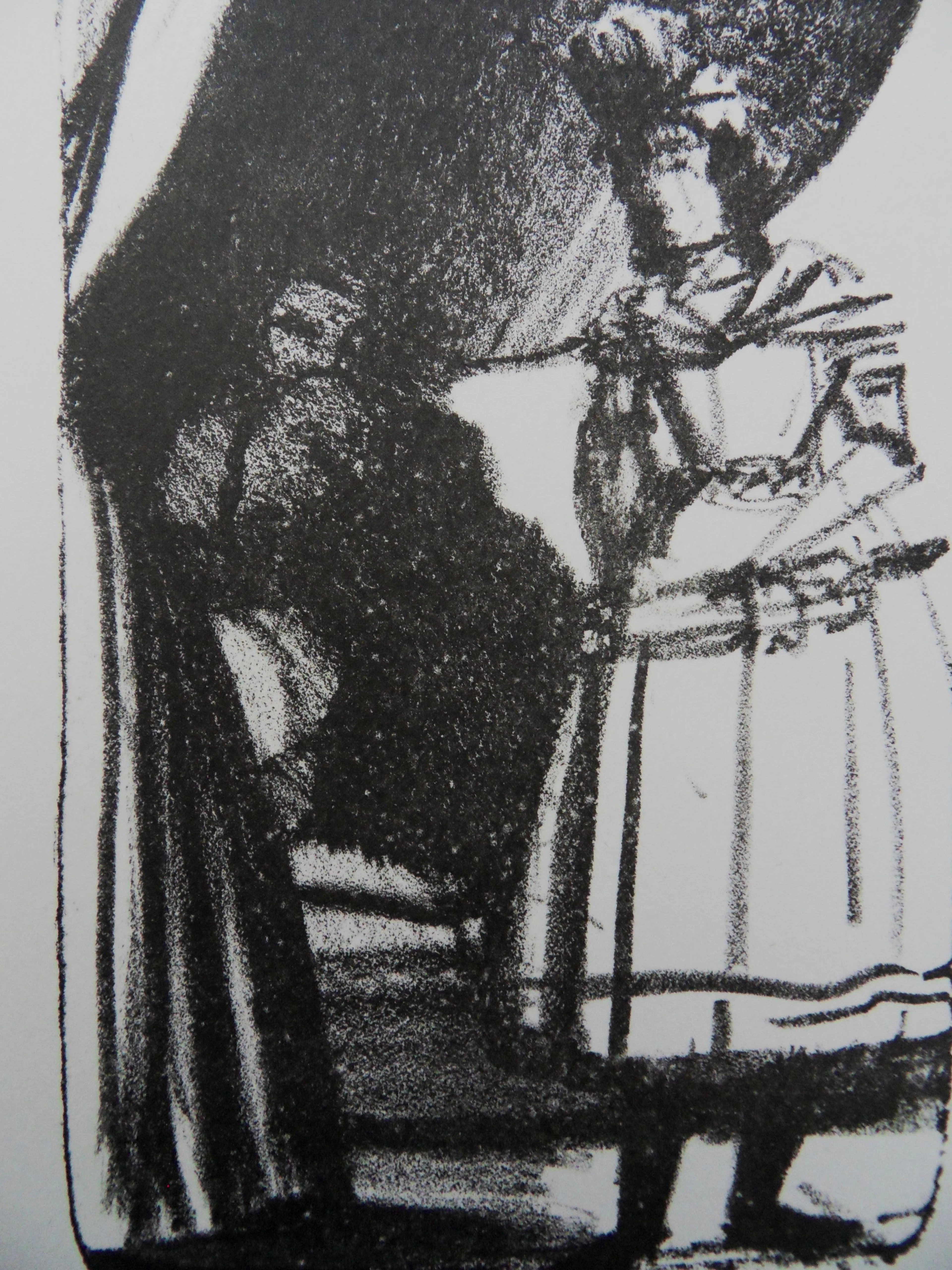 André DERAIN : L’homme de l’ombre - Lithographie originale signée