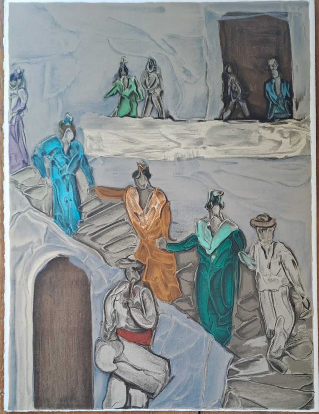 Toussaint d’Orcino - Le tambourinaire - Lithographie originale