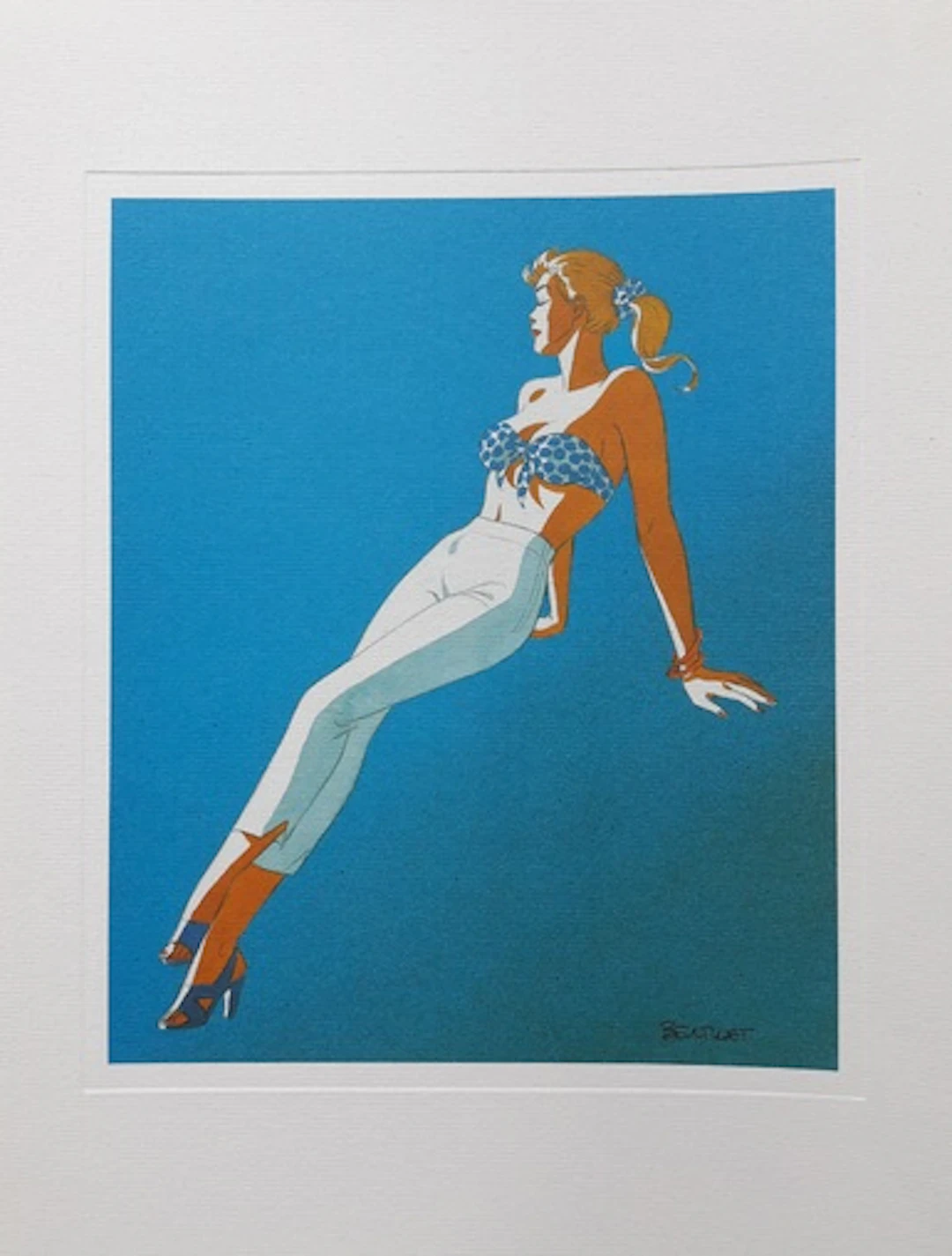 Philippe BERTHET - Pin up n°6 - Lithographie signée