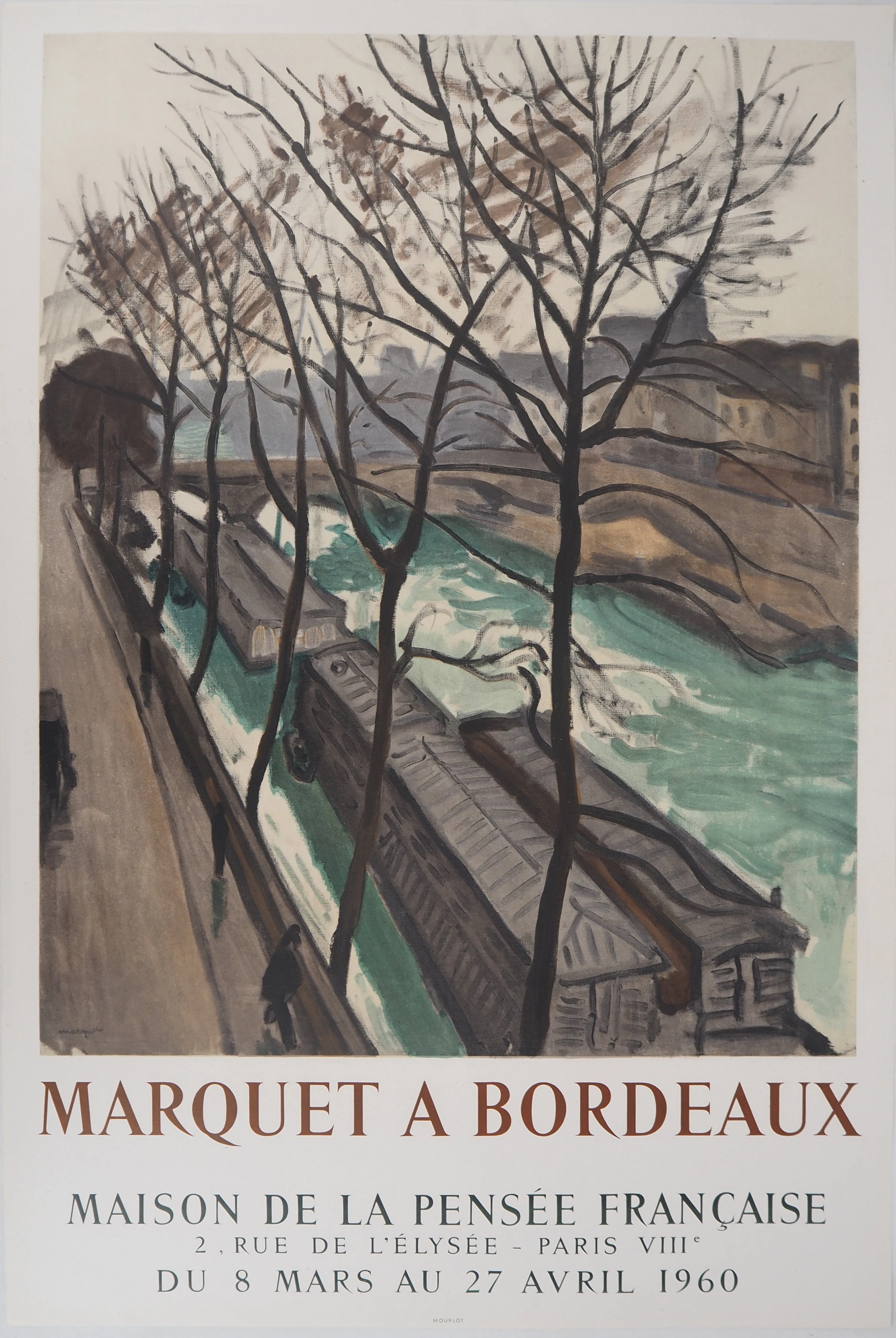 Albert MARQUET - Bateaux-lavoirs et Pont Neuf - Lithographie signée