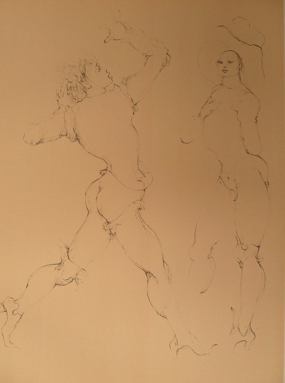 Leonor FINI - Femme et son amant - Gravure originale signée