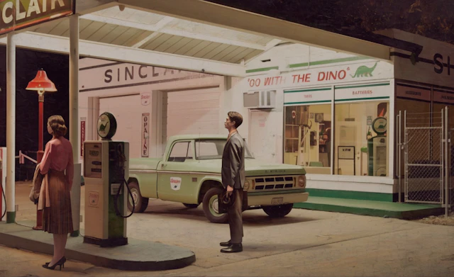 Mr Strange - Sinclair Gas Station, 2024 - Giclée sur papier Hanhemühle