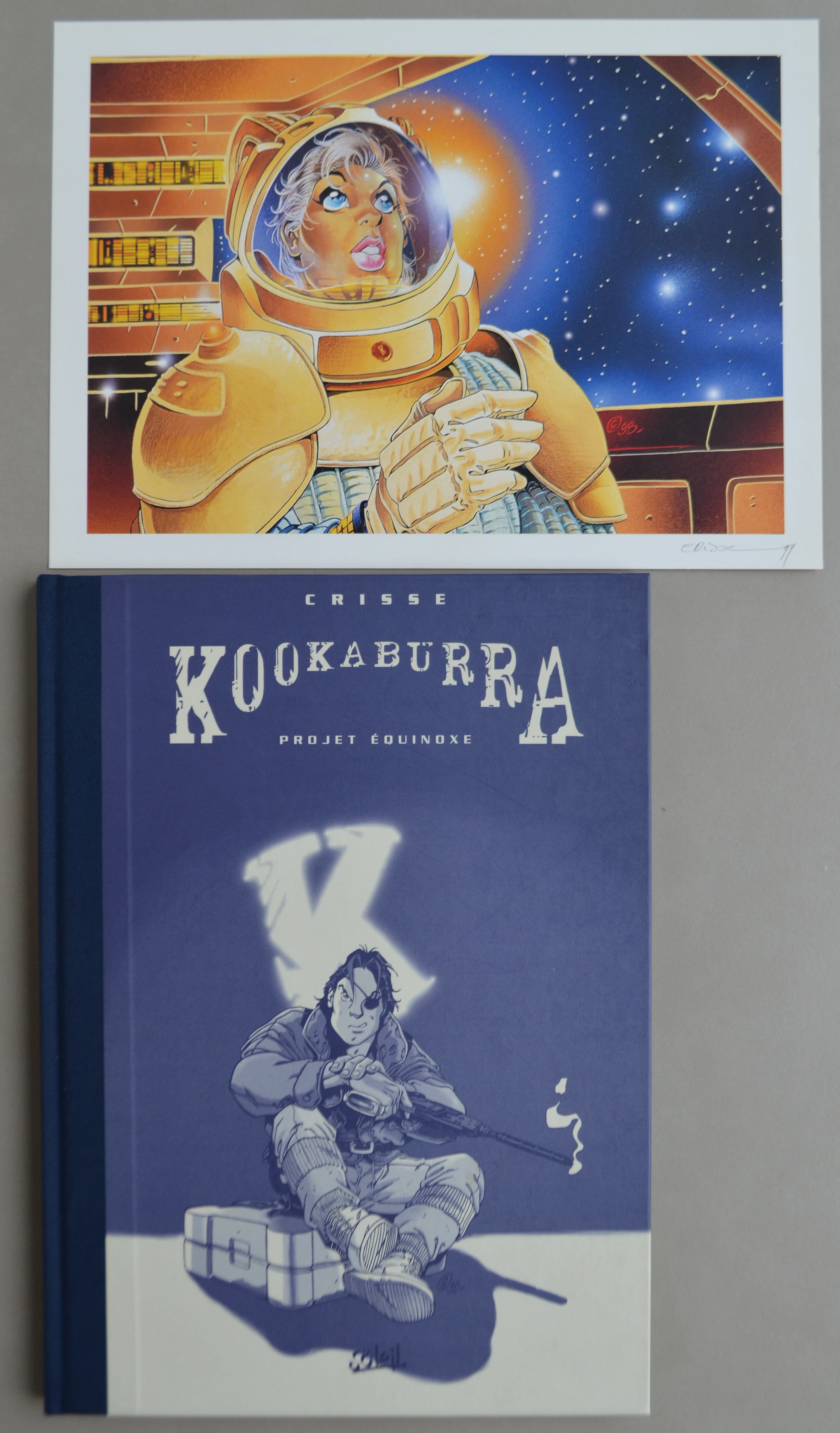 Crisse - Kookaburra T3, 1999 - Projet Equinoxe + ex-libris signé