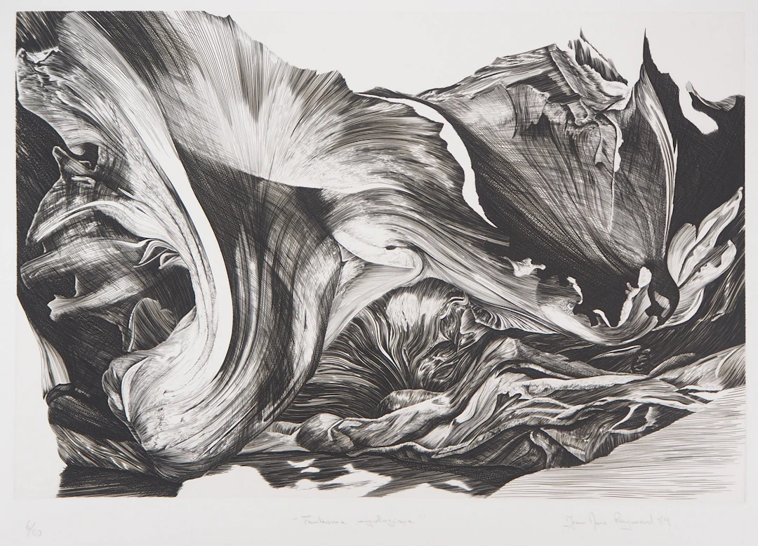 Jean Marc REYMOND : Fantasme mycologique, 1989 - Gravure originale signée
